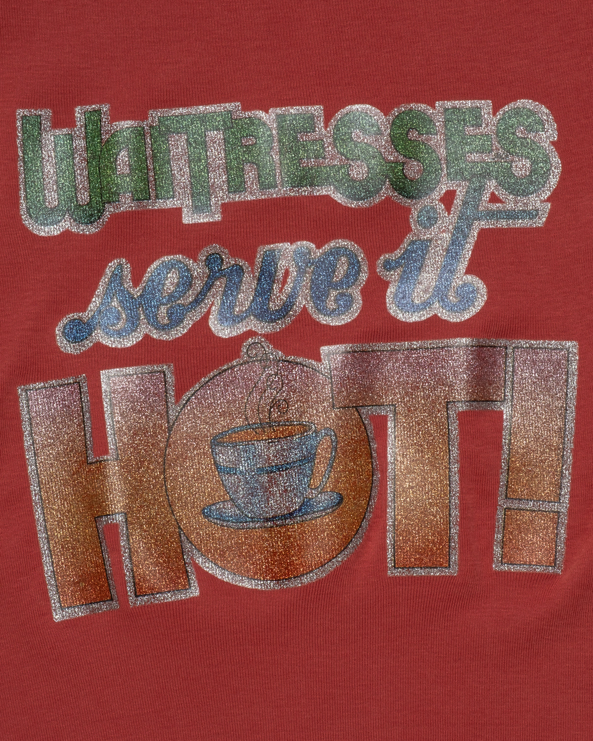 Vintage - 'Waitresses Serve It Hot' Tee - S