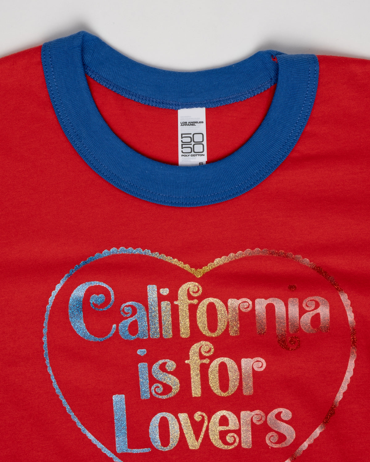 'California is for Lovers' Ringer Tee - S
