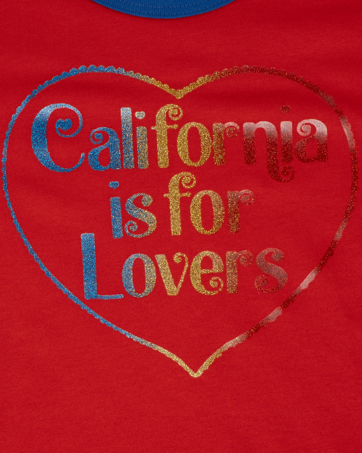 'California is for Lovers' Ringer Tee - S