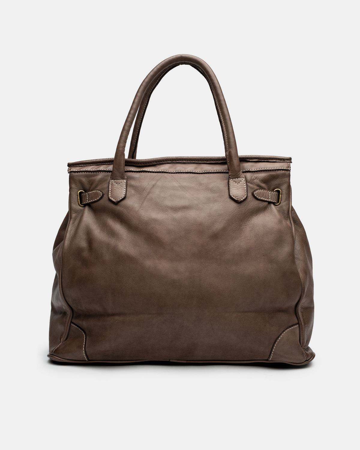 Artisanal Patched Washed Calf Shoulder Bag