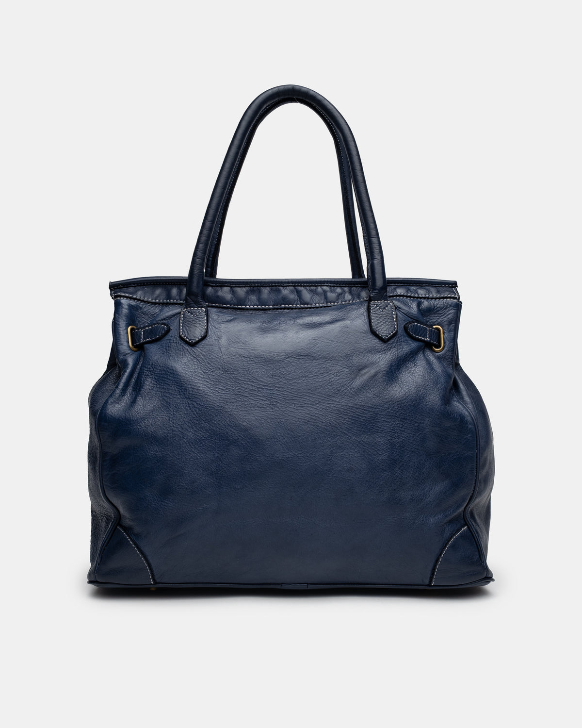 Artisanal Patched Washed Calf Shoulder Bag
