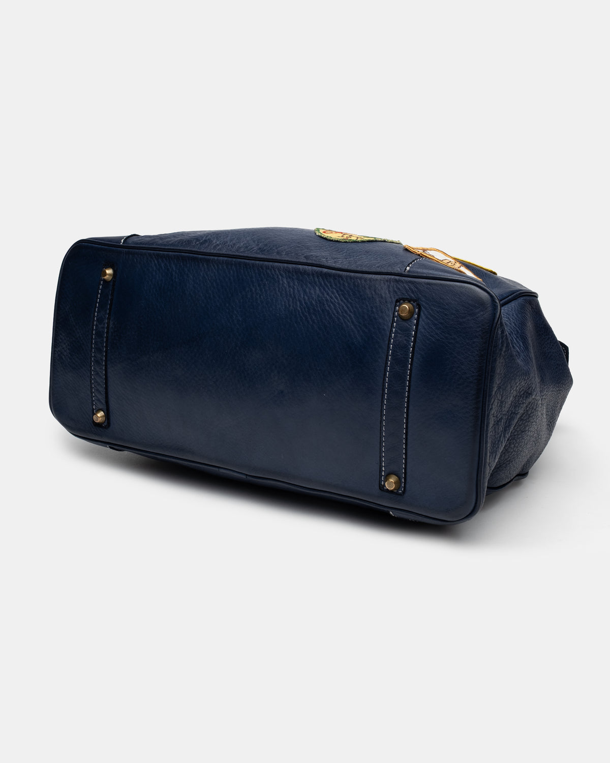 Artisanal Patched Washed Calf Shoulder Bag