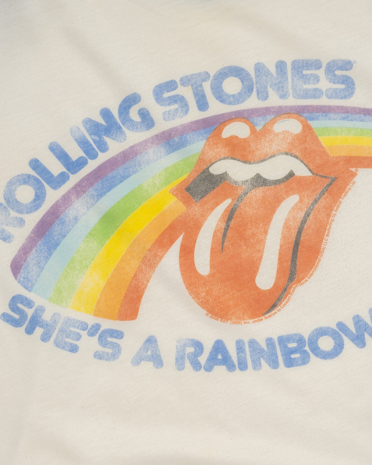 Junk Food - Stones She's A Rainbow Raglan Tee - 2006 - L
