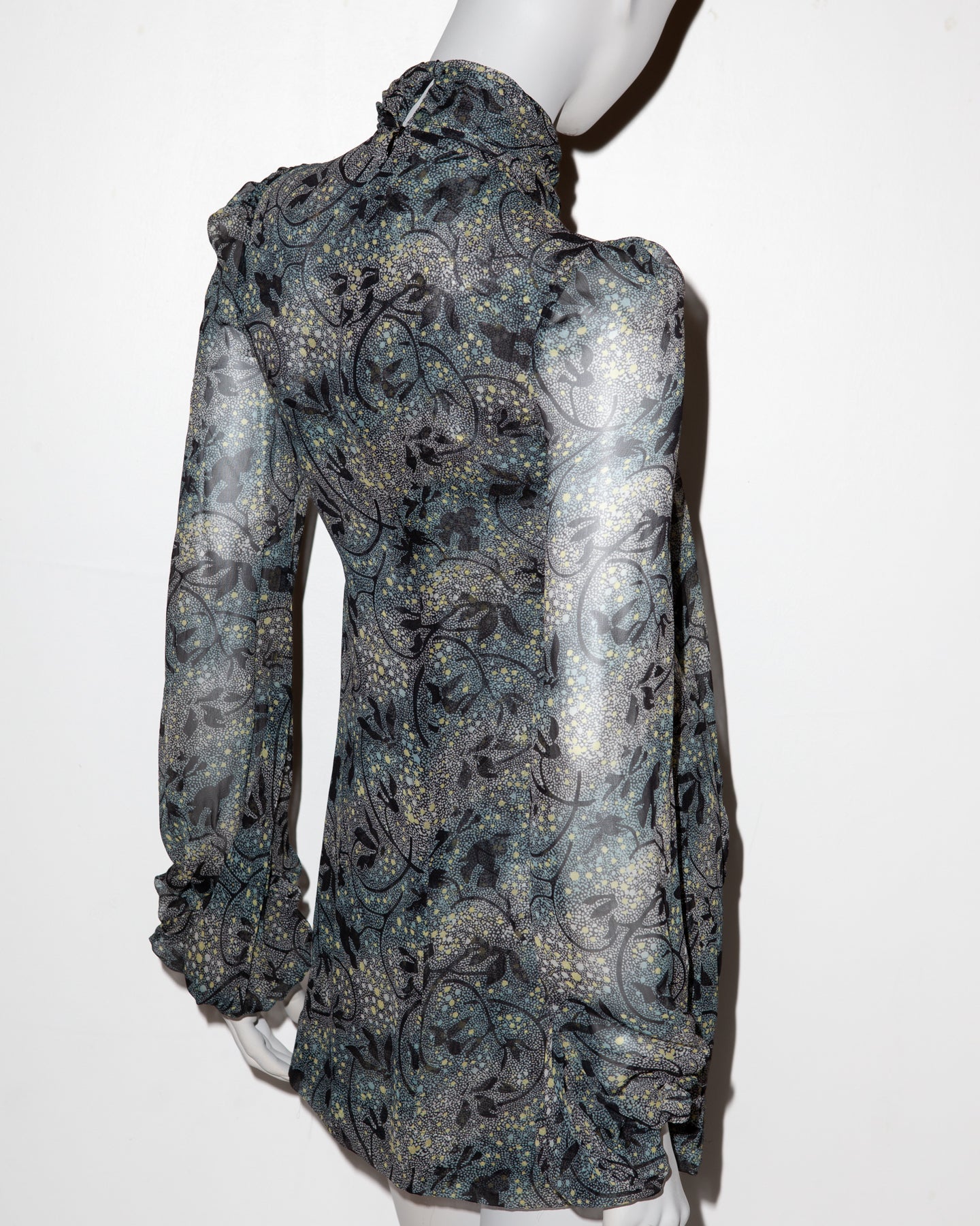 Biba by Bella Freud Silk Mini Dress - A/W 2007 - UK 8