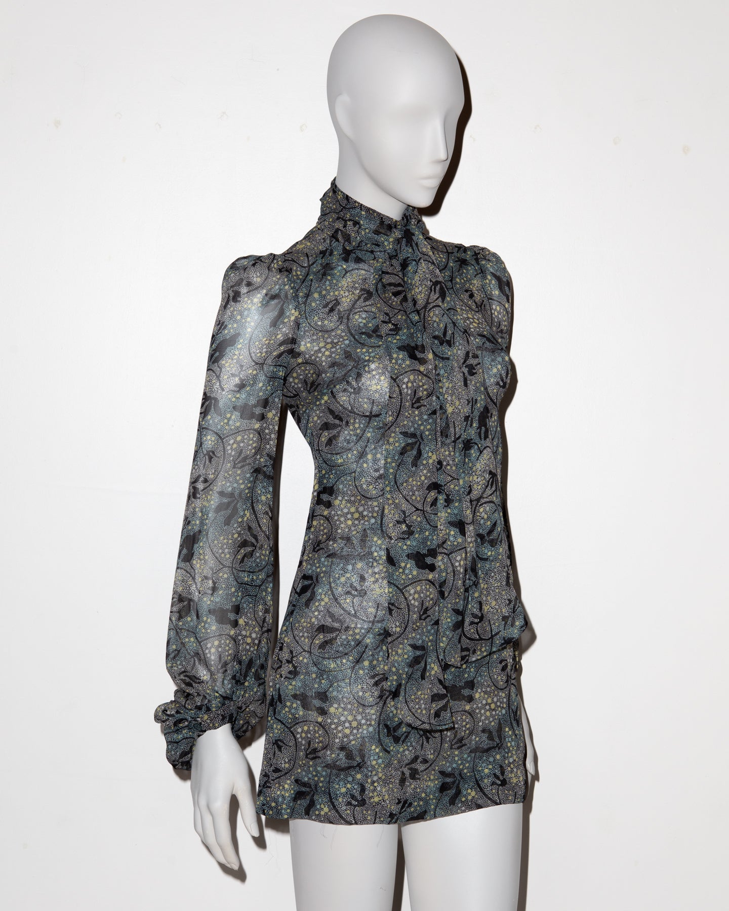 Biba by Bella Freud Silk Mini Dress - A/W 2007 - UK 8