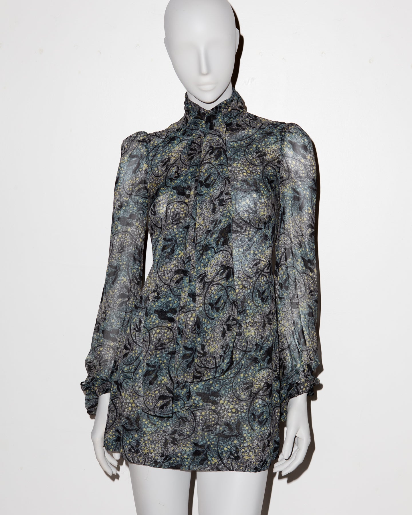 Biba by Bella Freud Silk Mini Dress - A/W 2007 - UK 8
