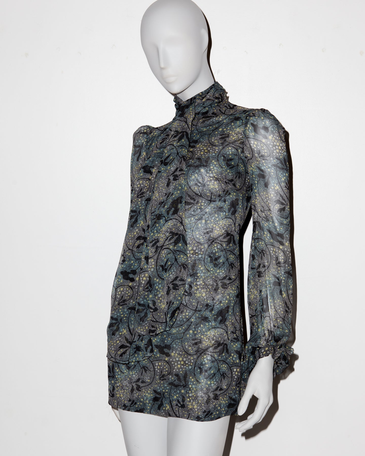 Biba by Bella Freud Silk Mini Dress - A/W 2007 - UK 8