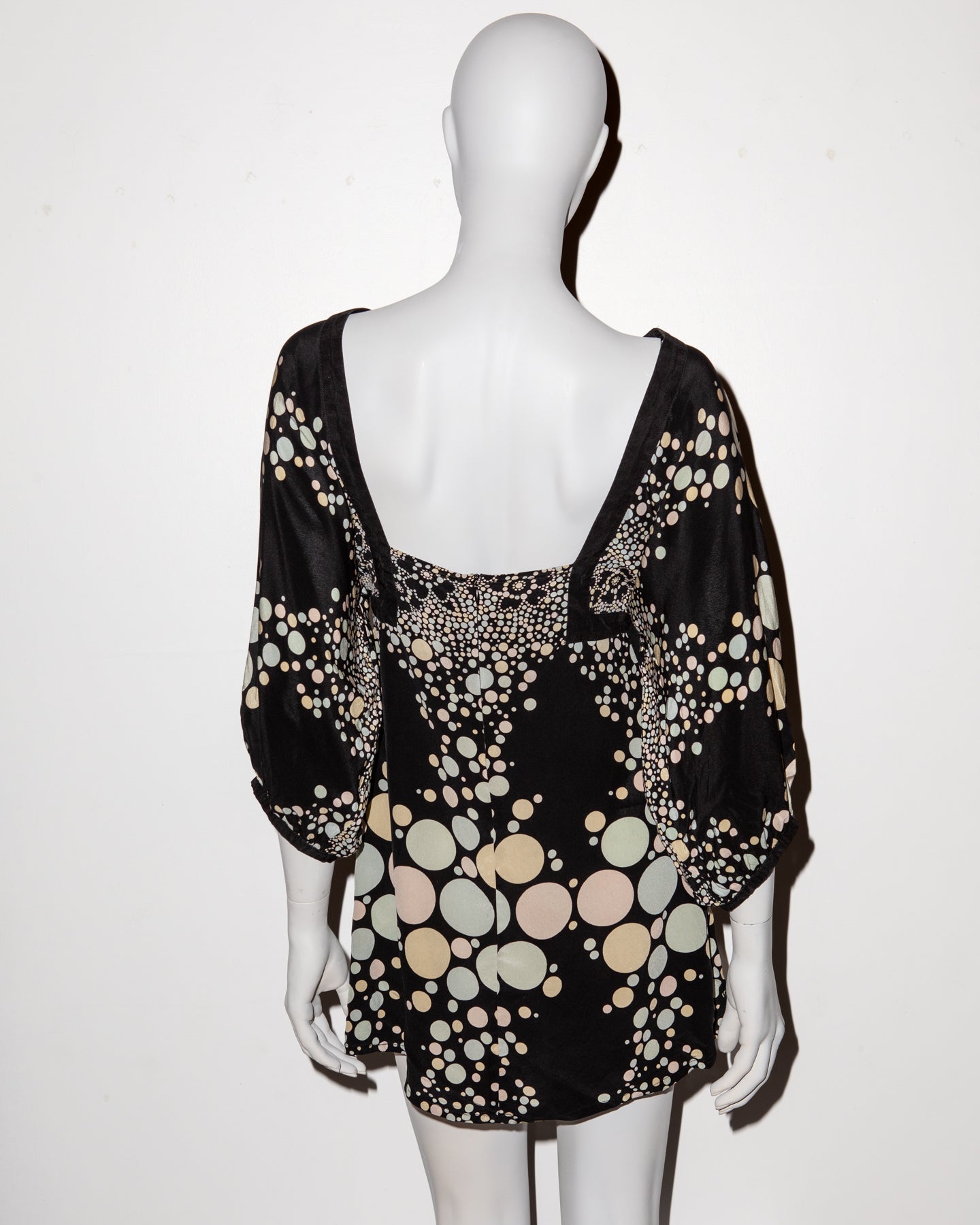 House Of Jazz Silk Mini Dress - UK 10 - S/S 2004
