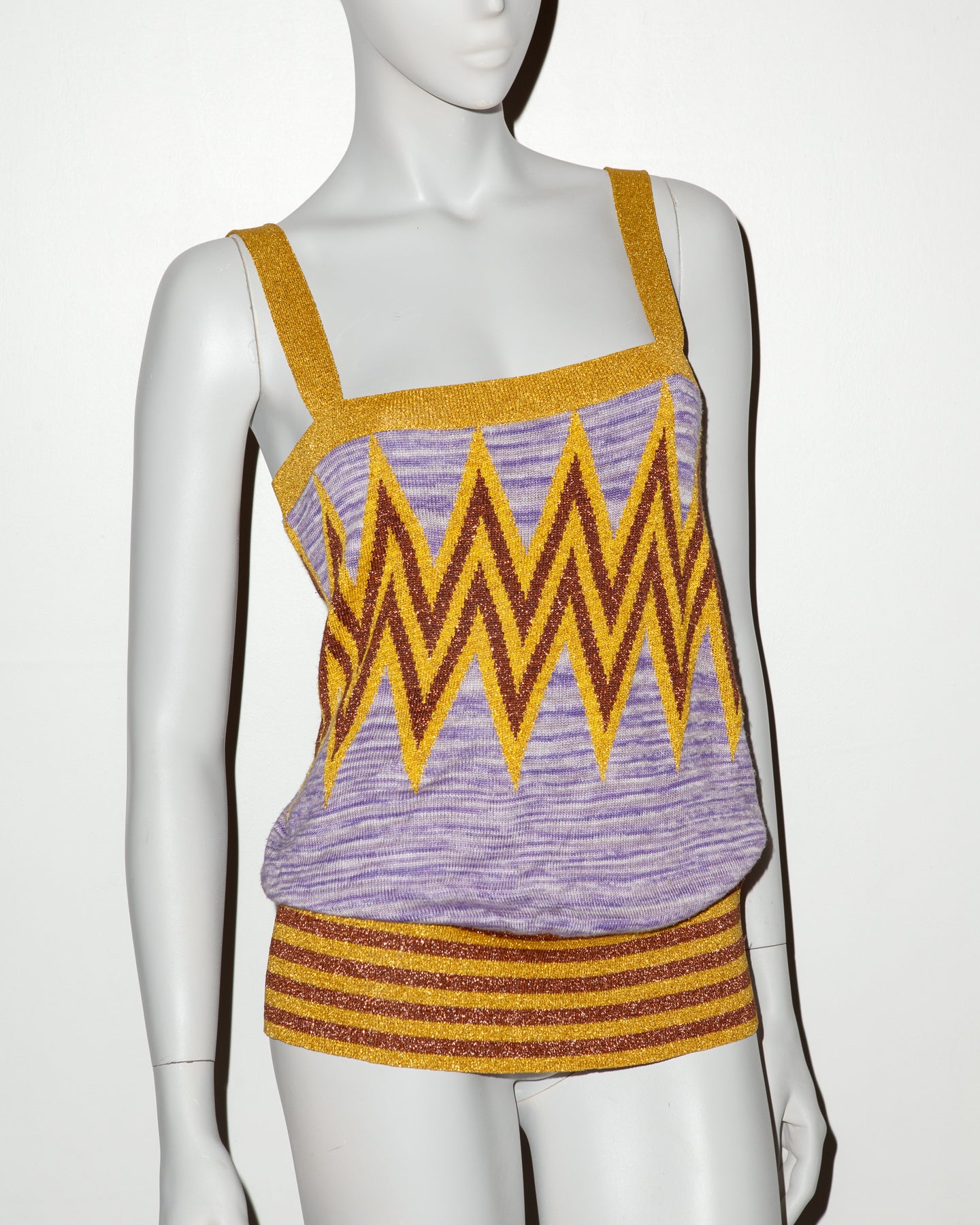 Eley Kishimoto Glitter Knit Top - UK 10 - S/S 2005