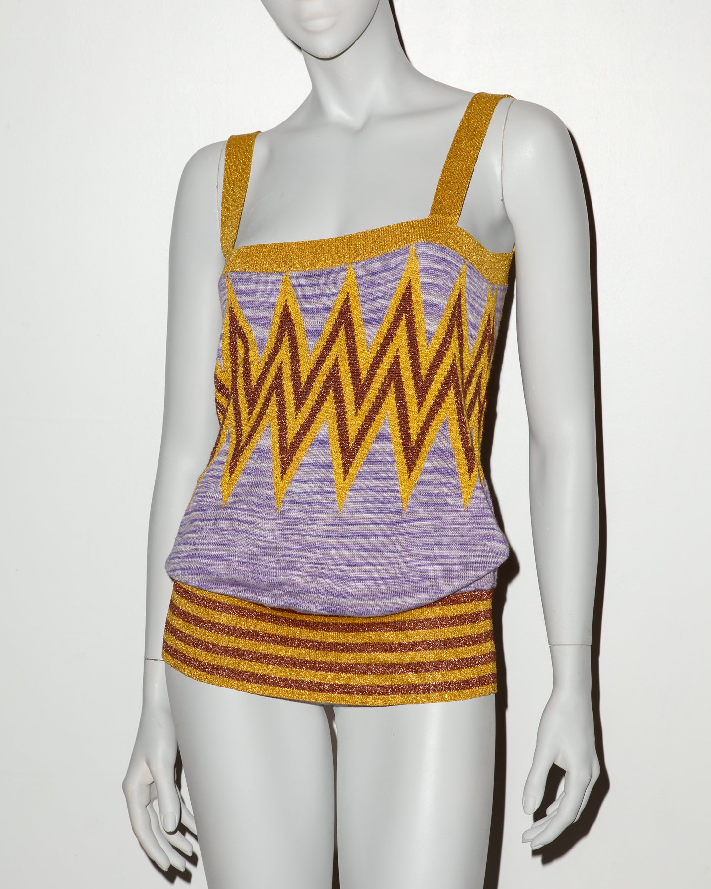 Eley Kishimoto Glitter Knit Top - UK 10 - S/S 2005