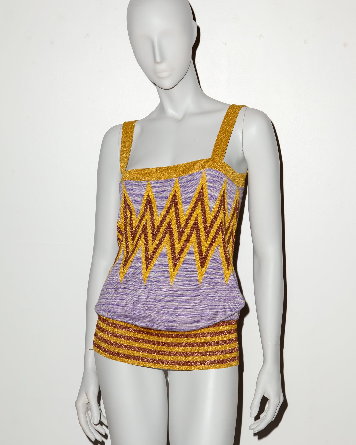 Eley Kishimoto Glitter Knit Top - UK 10 - S/S 2005