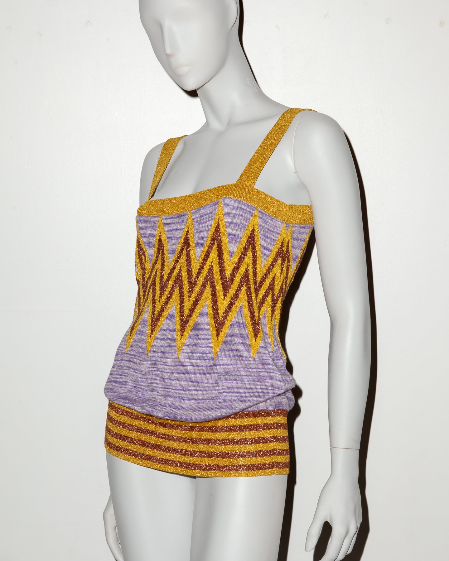 Eley Kishimoto Glitter Knit Top - UK 10 - S/S 2005