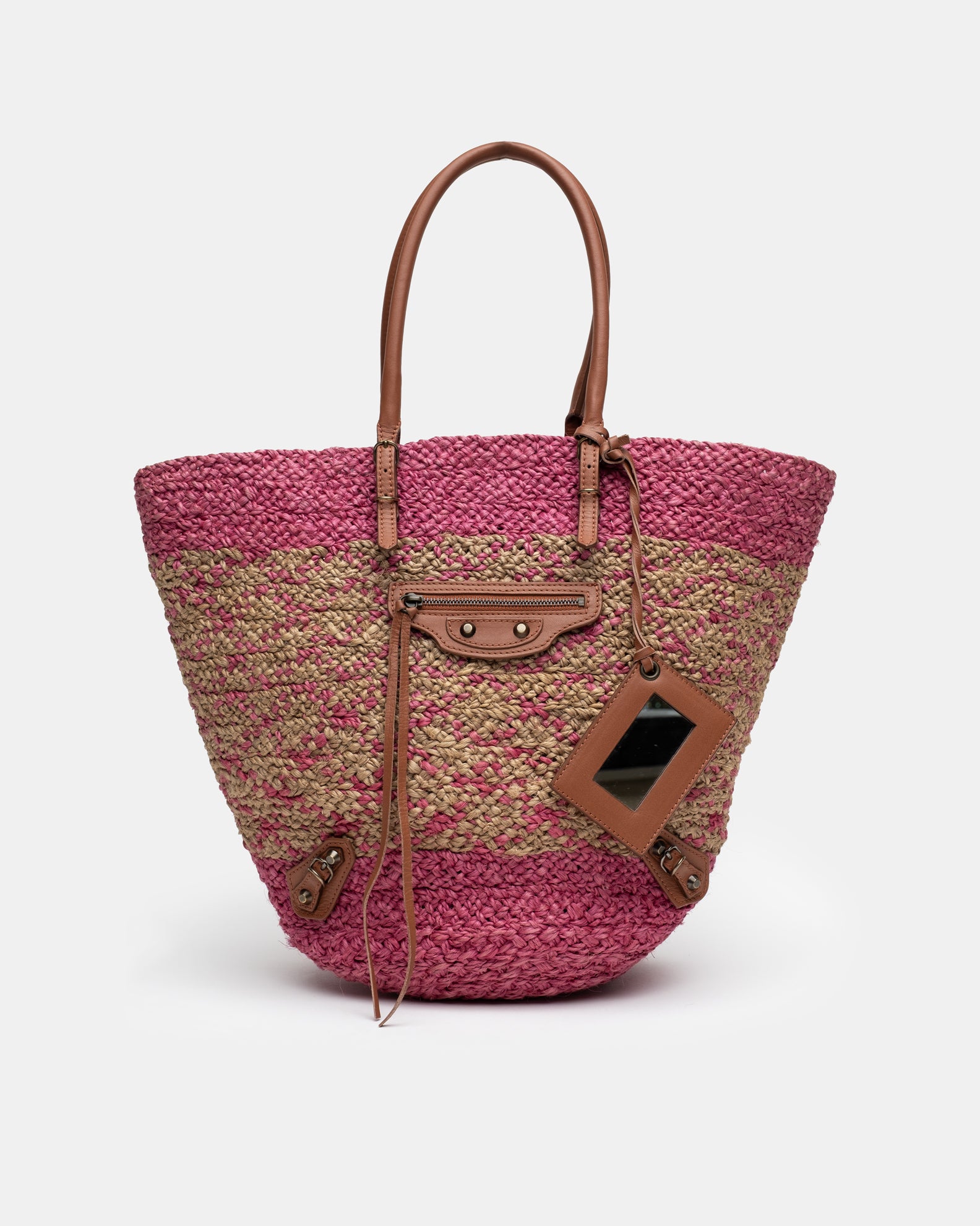Balenciaga Raffia Shoulder Bag - C. 2010s