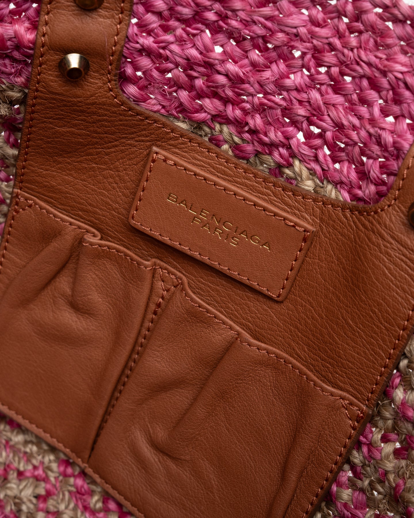 Balenciaga Raffia Shoulder Bag - C. 2010s