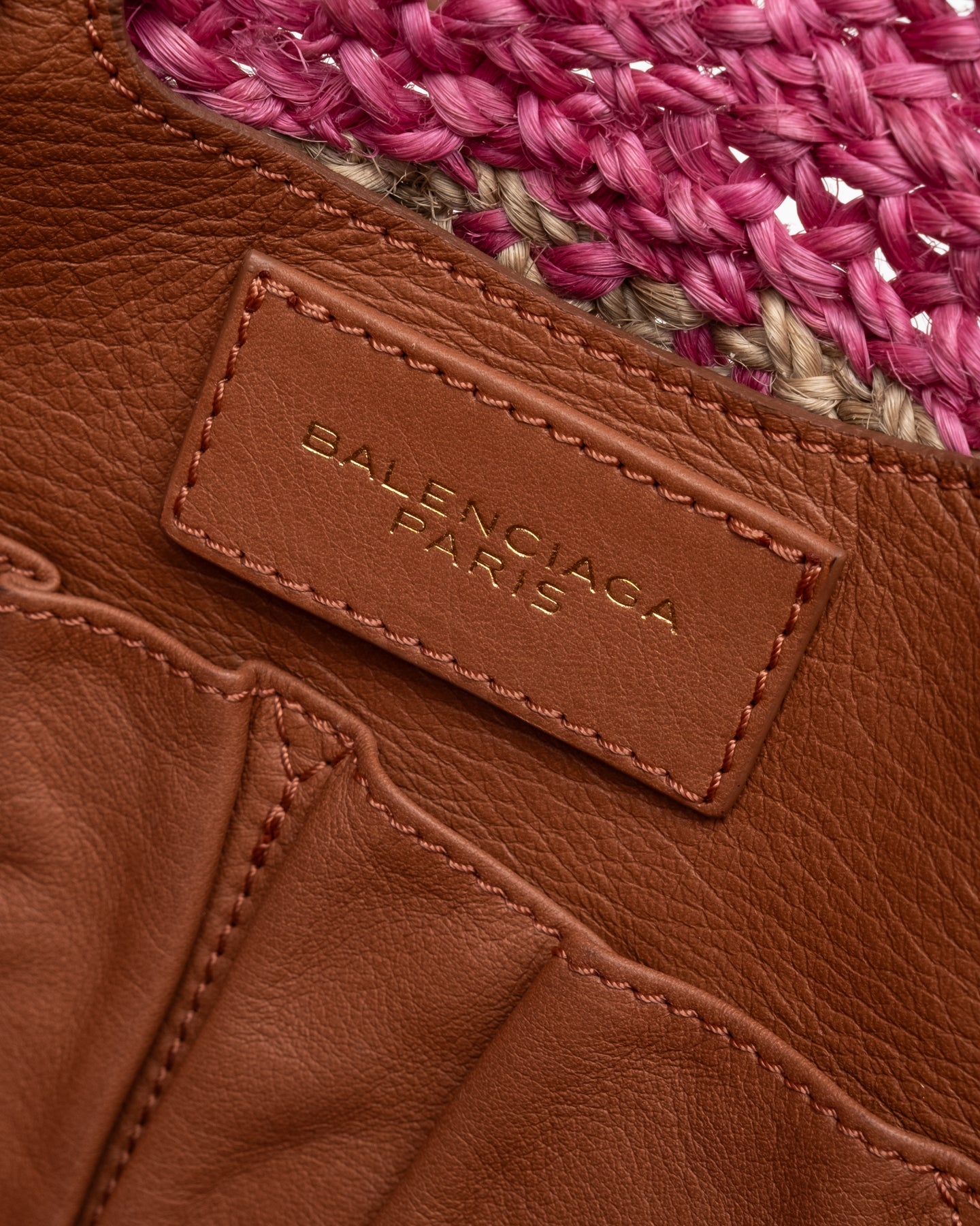 Balenciaga Raffia Shoulder Bag - C. 2010s