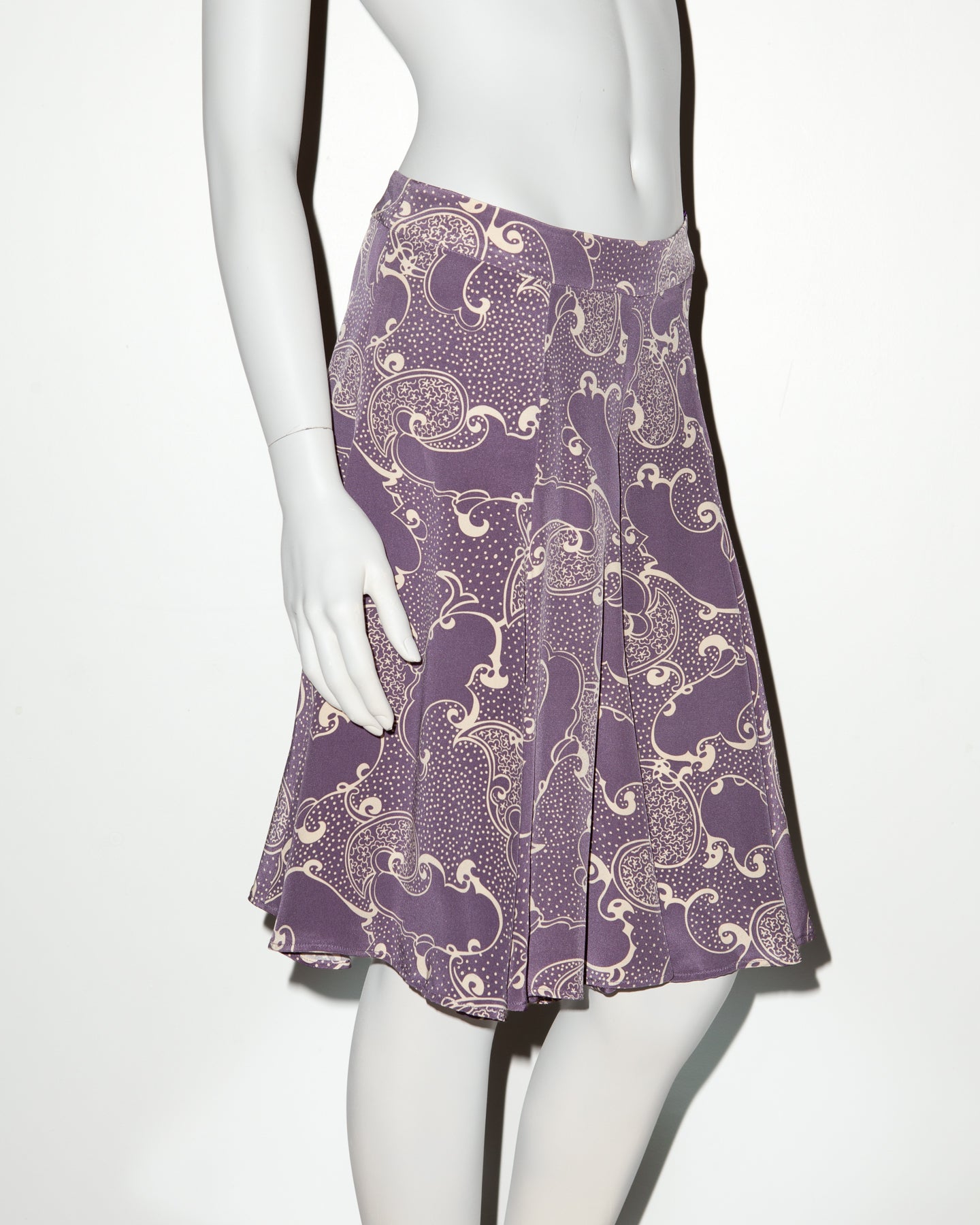 Biba by Bella Freud Silk Midi Skirt - C. 2000's - EU 40