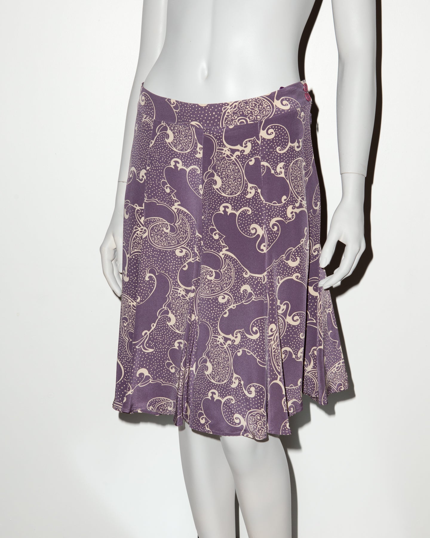 Biba by Bella Freud Silk Midi Skirt - C. 2000's - EU 40