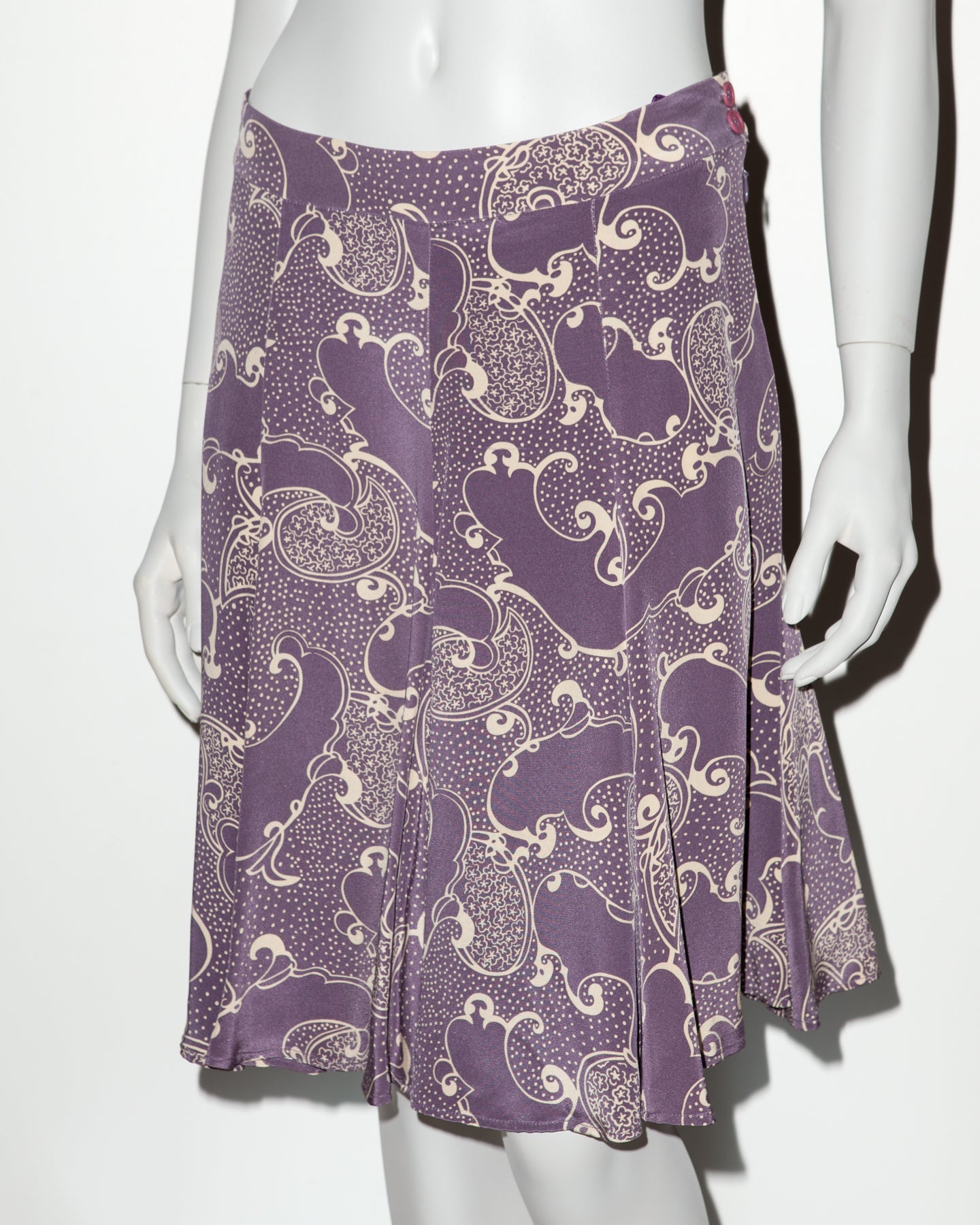 Biba by Bella Freud Silk Midi Skirt - C. 2000's - EU 40