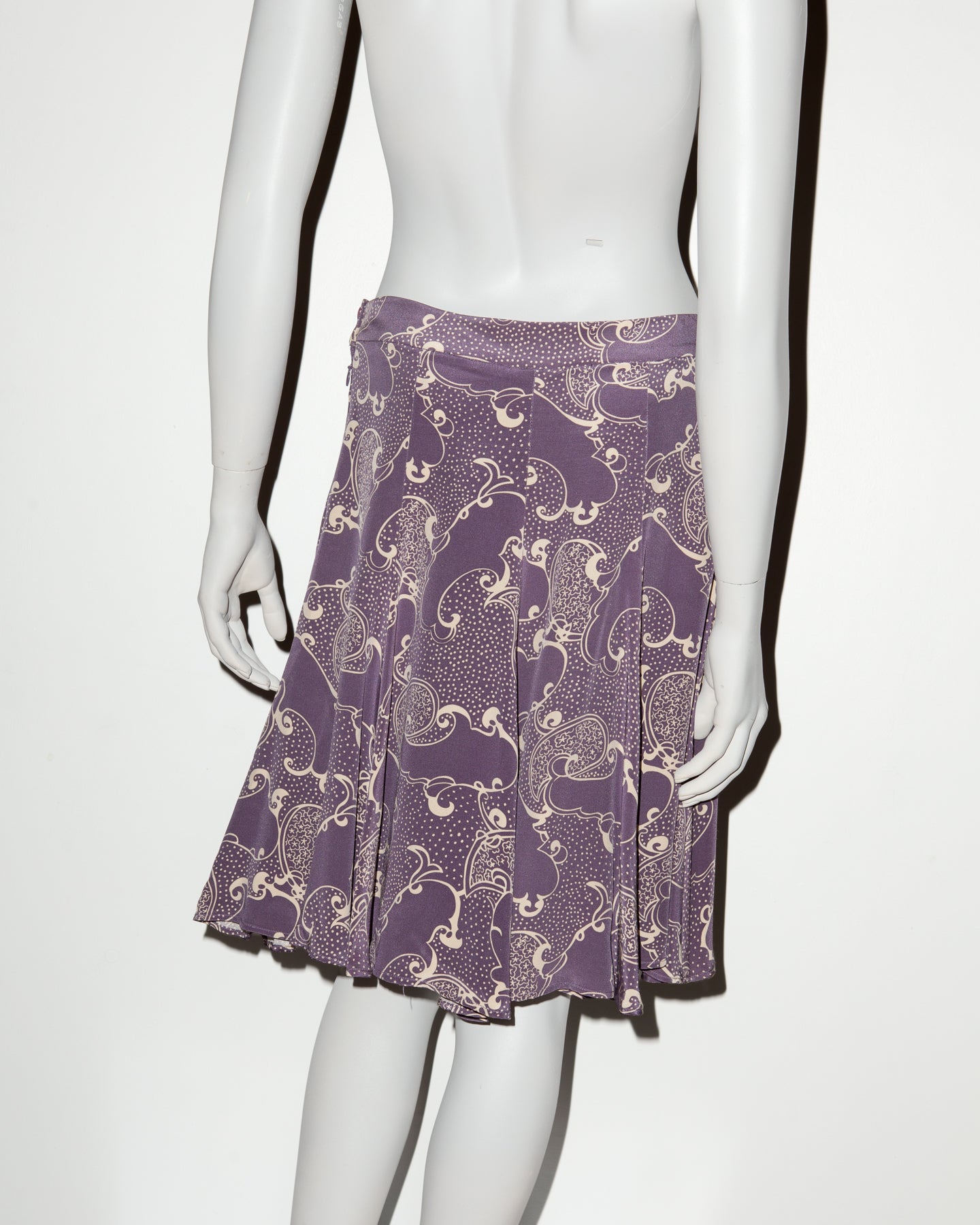 Biba by Bella Freud Silk Midi Skirt - C. 2000's - EU 40
