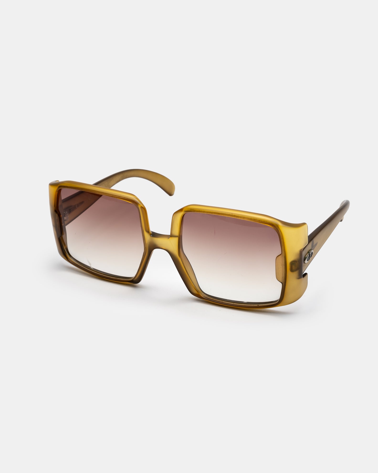 Christian Dior 2004 - Oversized Amber Sunglasses Optyl  C. 80's
