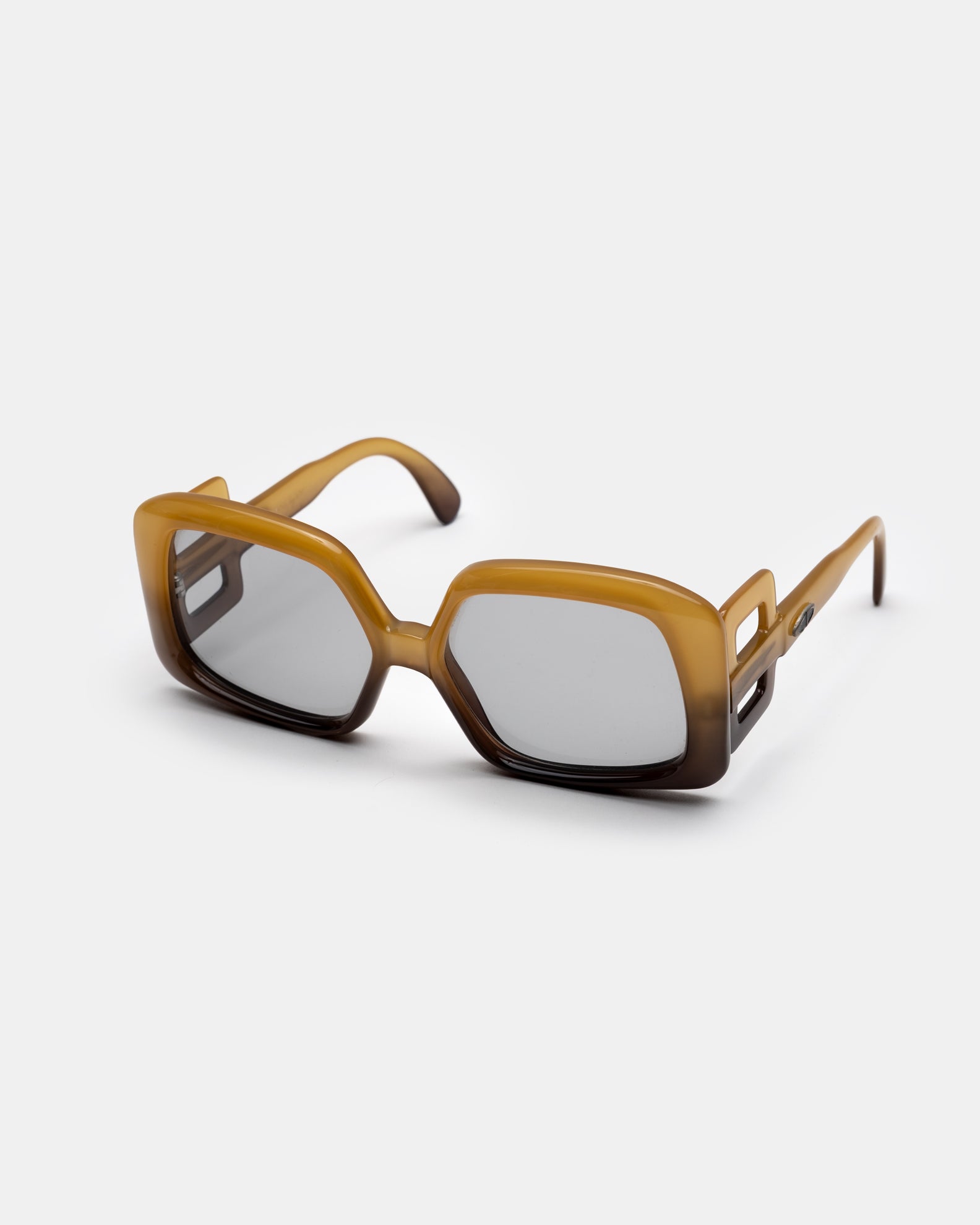 Christian Dior 737 - Oversized Honey Sunglasses Optyl  C. 1970's