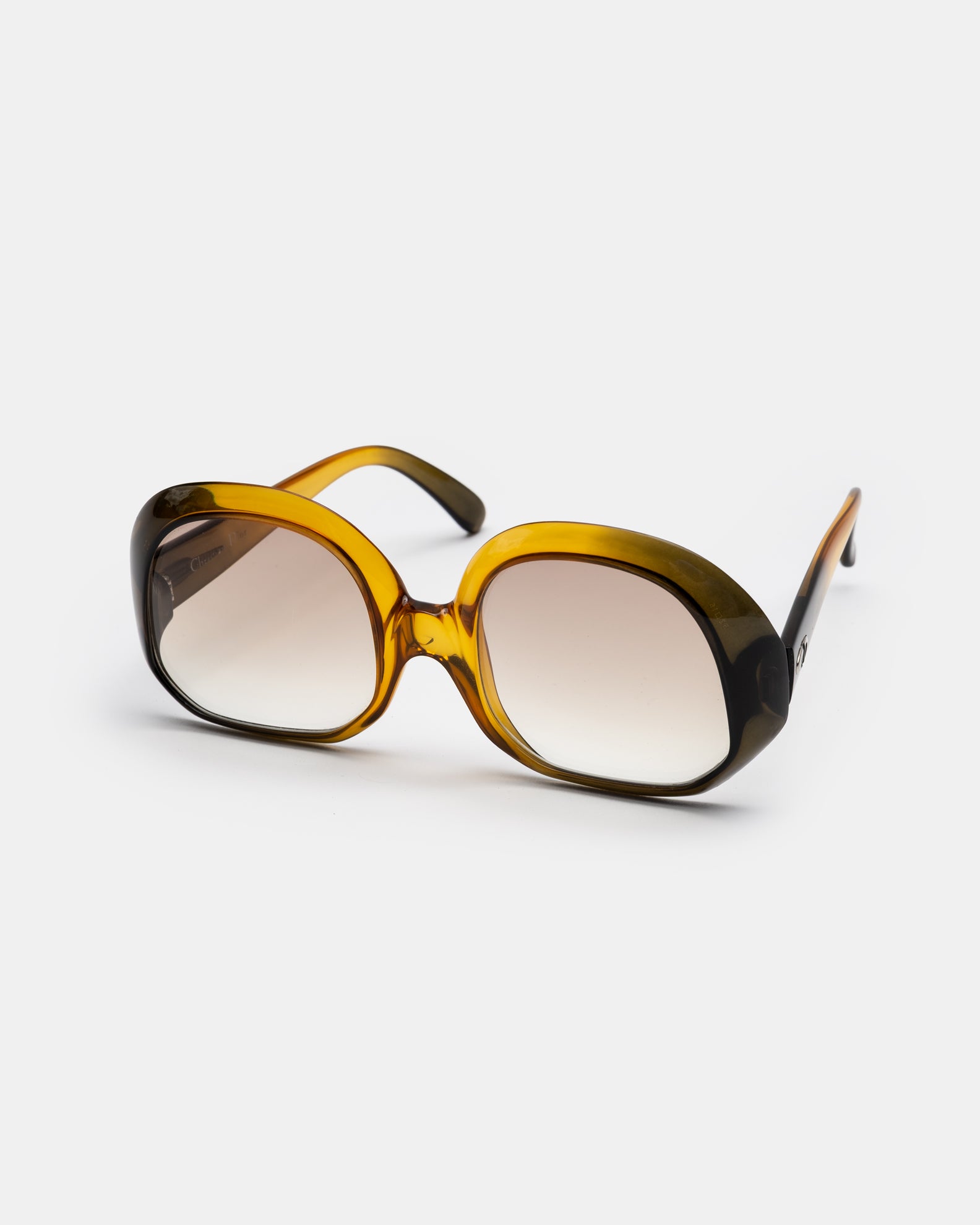 Christian Dior C03 Amber Translucent Sunglasses Optyl  C. 1960's