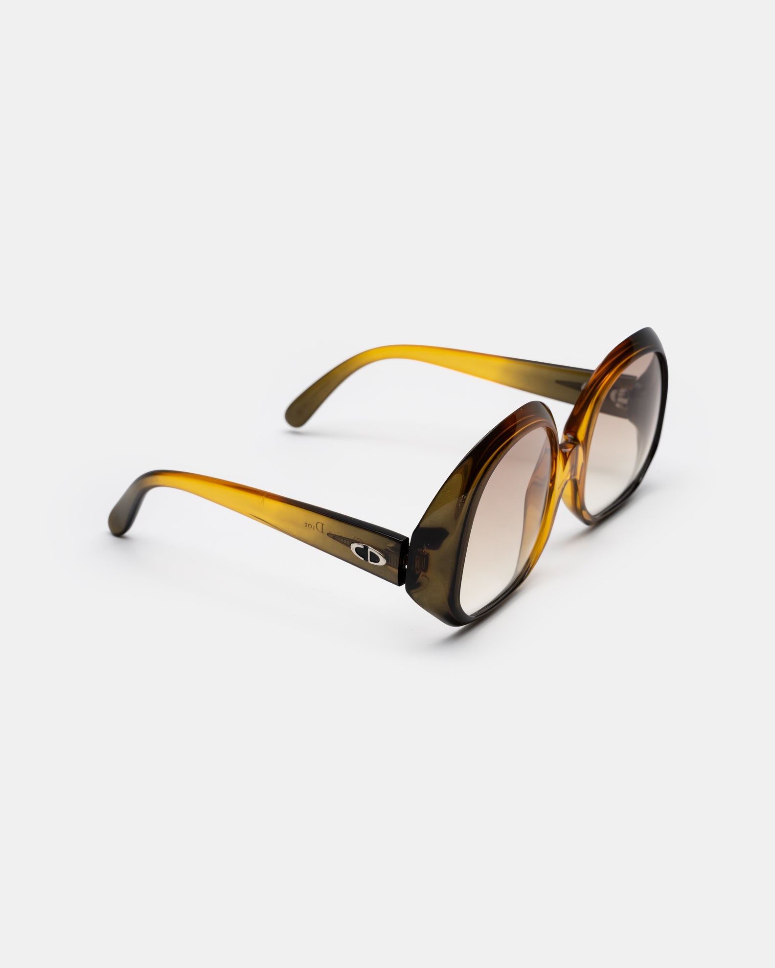 Christian Dior C03 Amber Translucent Sunglasses Optyl  C. 1960's