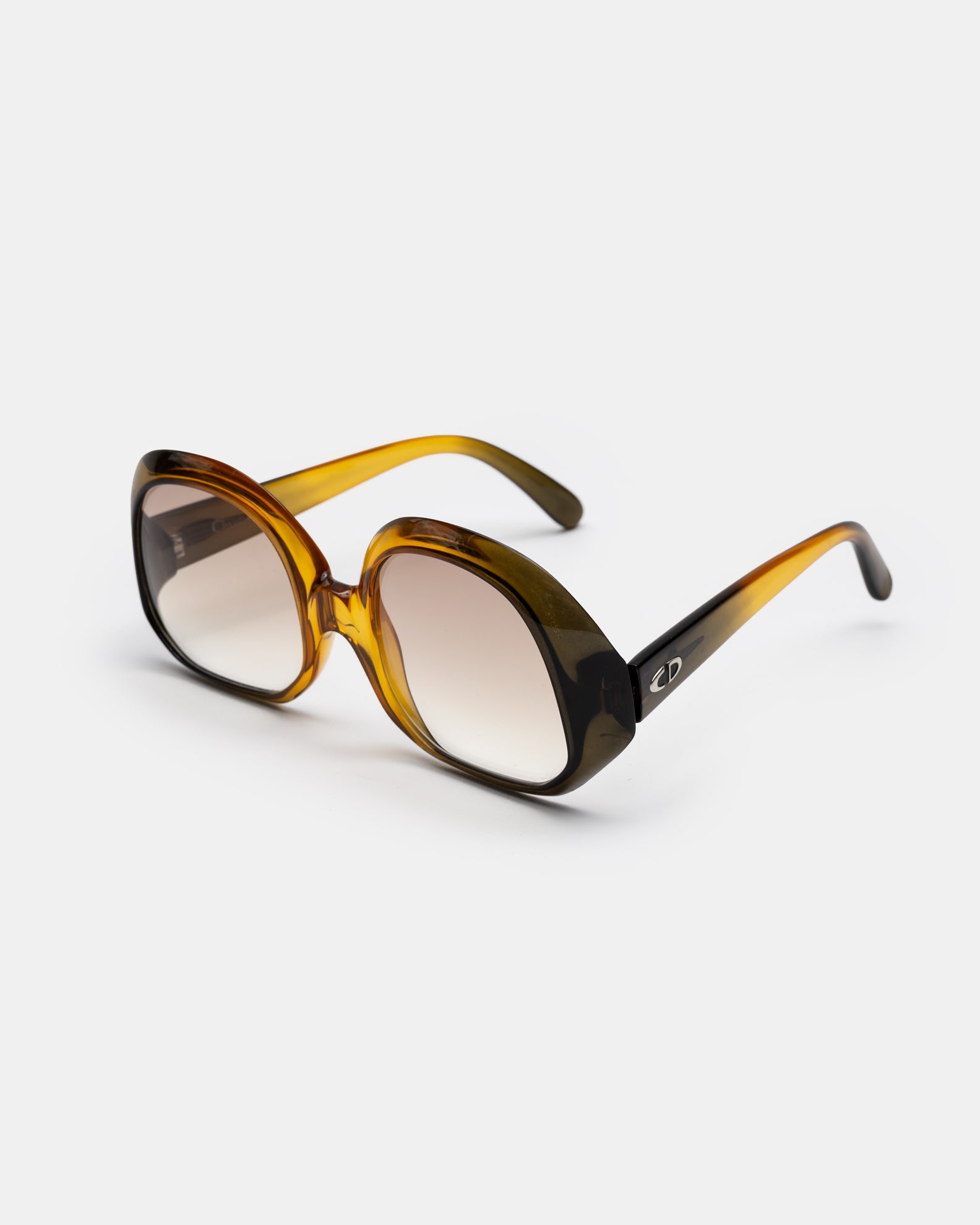 Christian Dior C03 Amber Translucent Sunglasses Optyl  C. 1960's