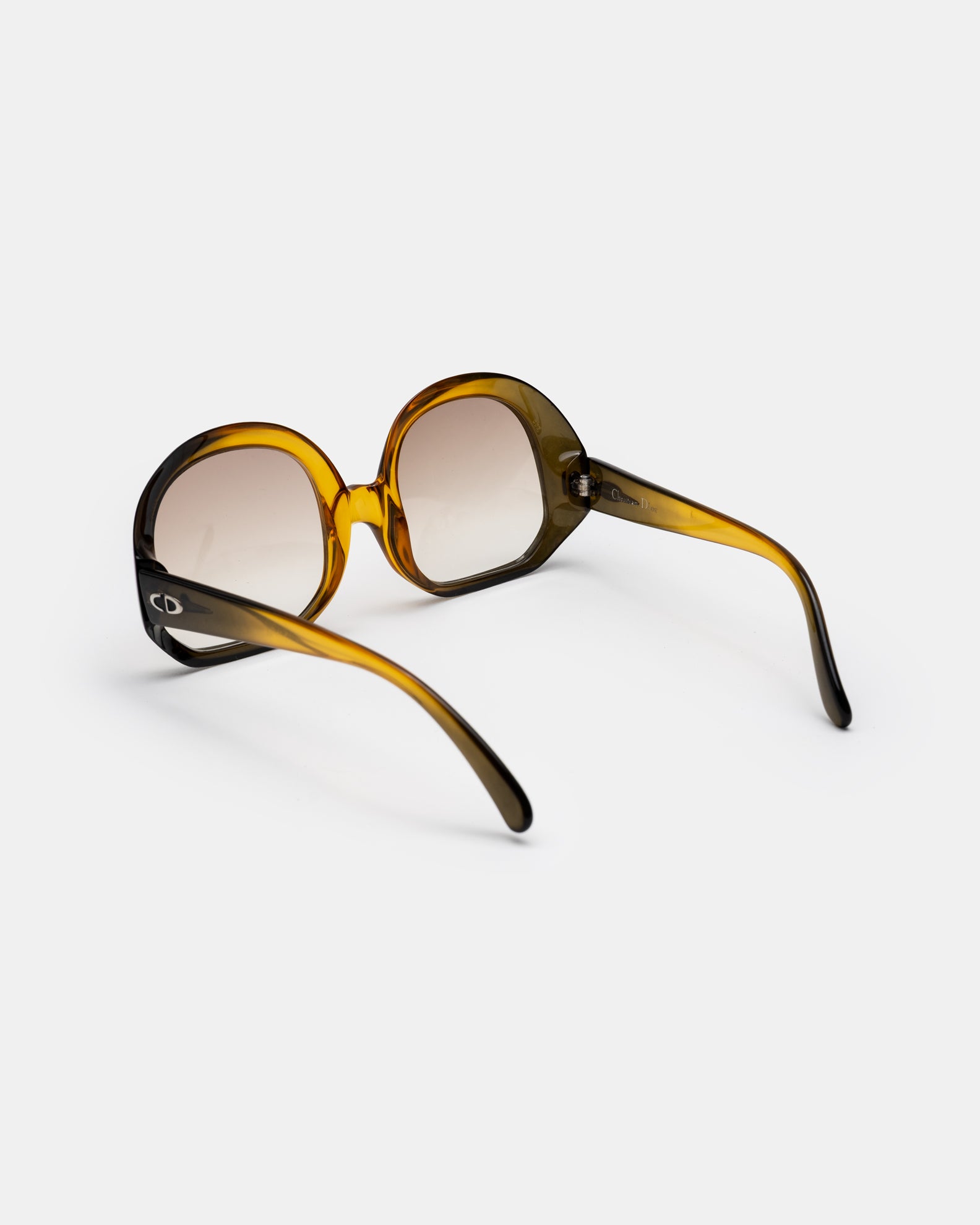 Christian Dior C03 Amber Translucent Sunglasses Optyl  C. 1960's