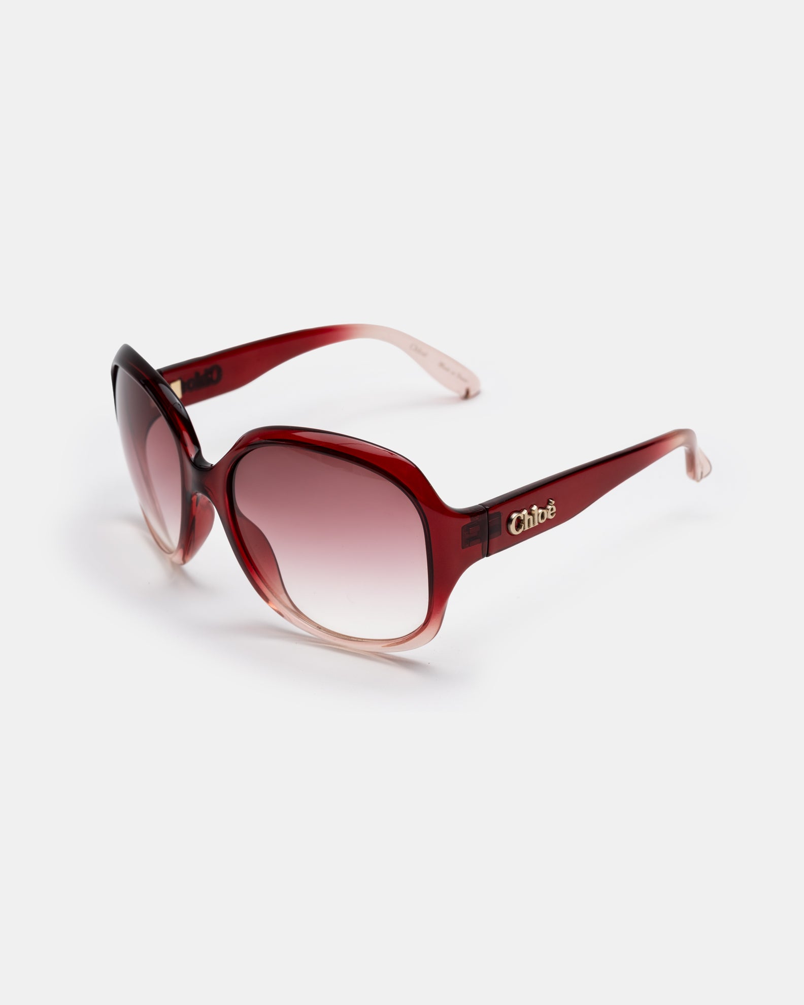 Chloé CL2227 C3 Raspberry Gradient Oversized Sunglasses