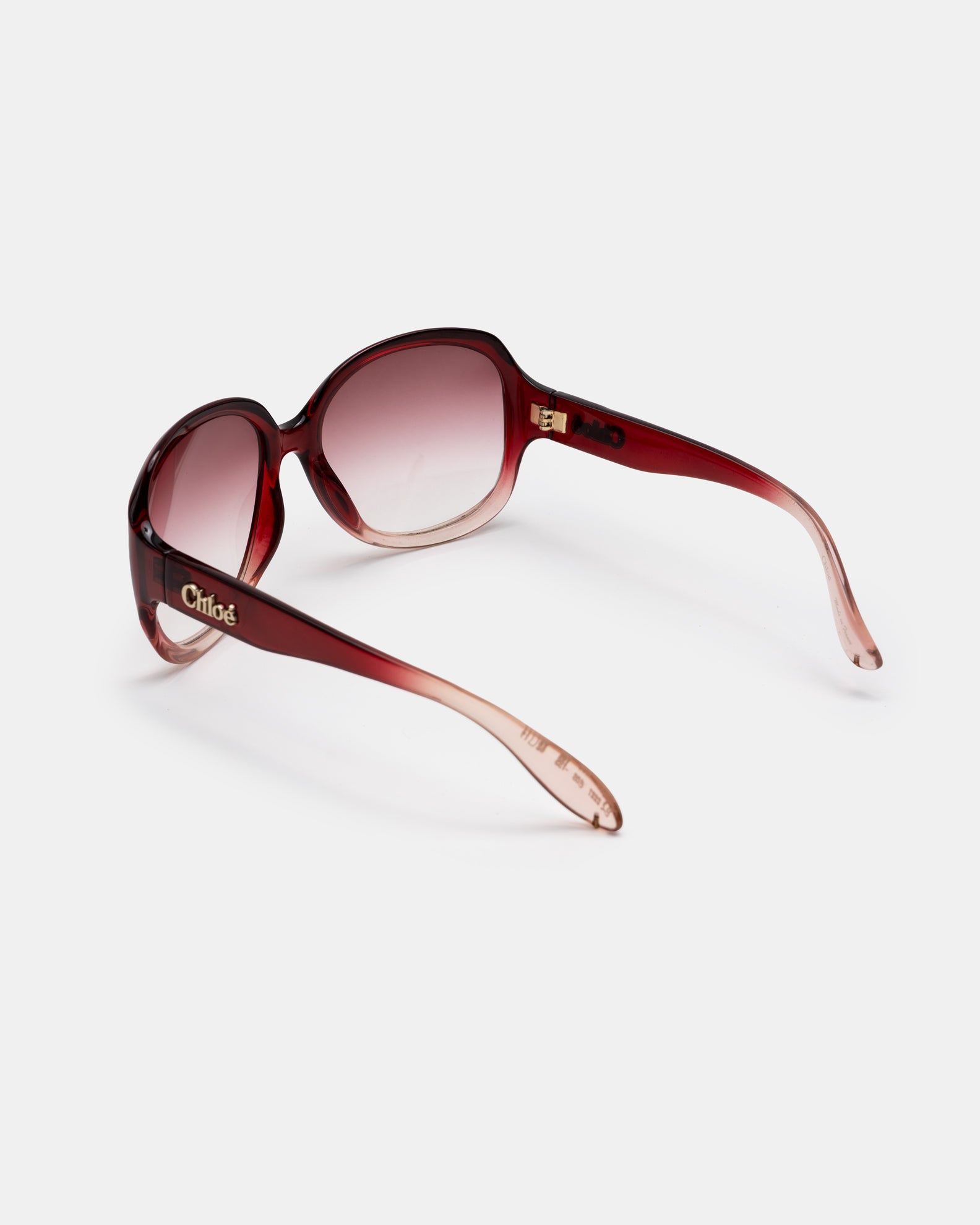 Chloé CL2227 C3 Raspberry Gradient Oversized Sunglasses