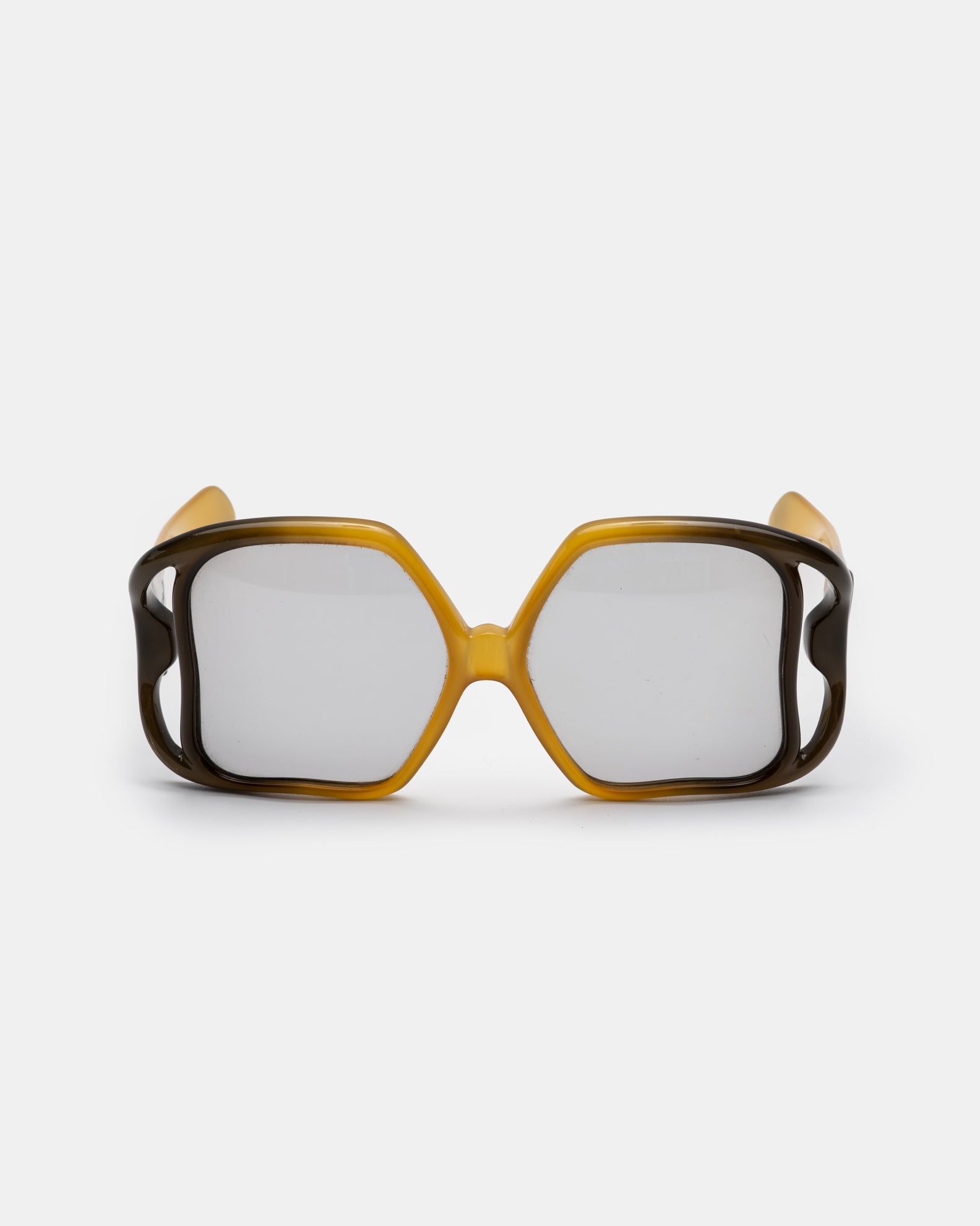 Christian Dior D02 Oversized Gradient Cut-Out Sunglasses C. 1970s