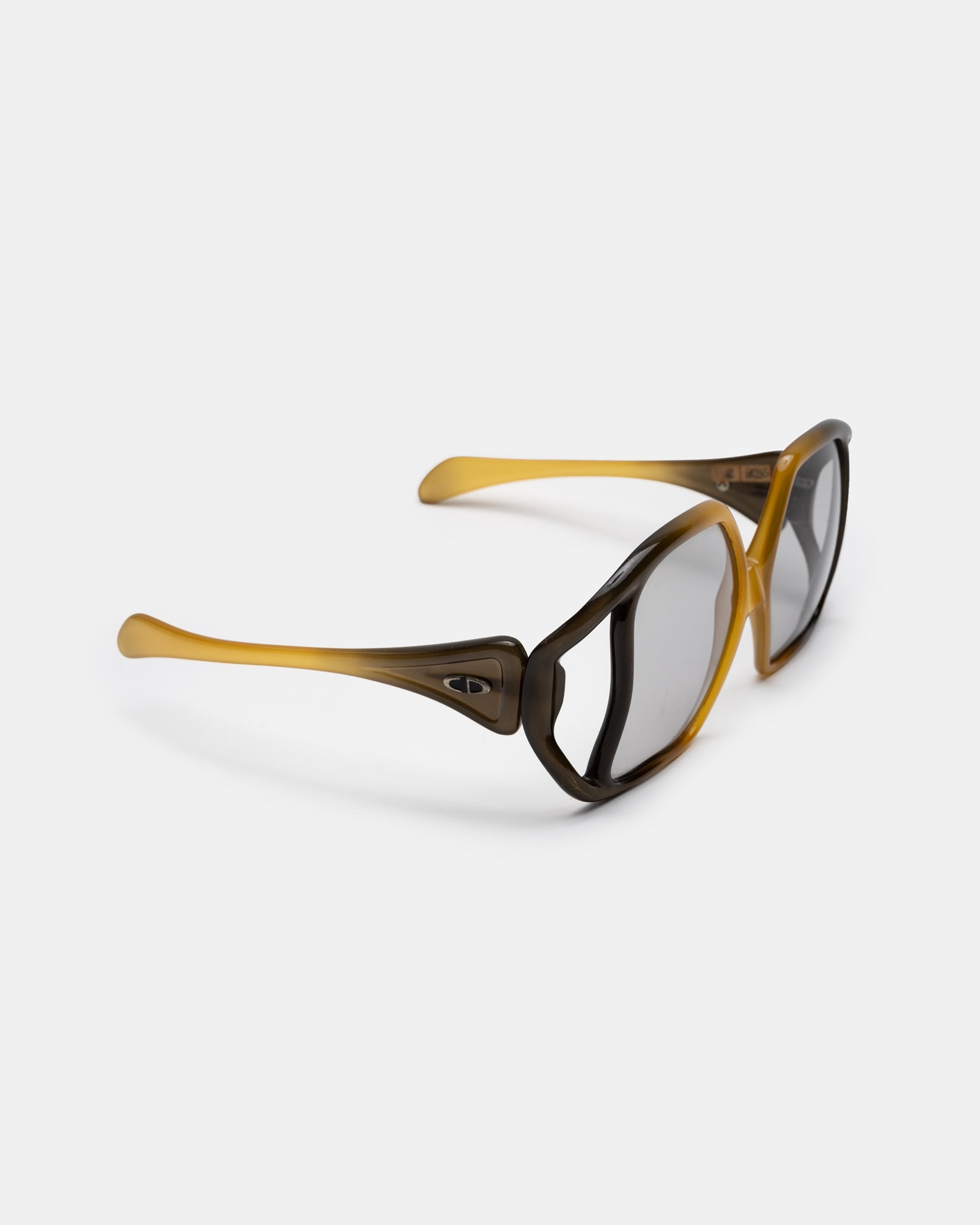 Christian Dior D02 Oversized Gradient Cut-Out Sunglasses C. 1970s
