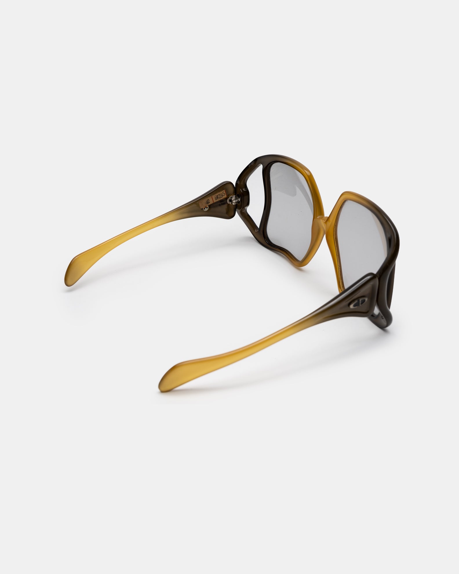 Christian Dior D02 Oversized Gradient Cut-Out Sunglasses C. 1970s