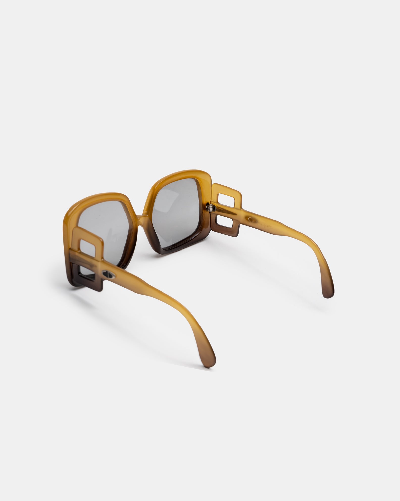 Christian Dior 737 - Oversized Honey Sunglasses Optyl  C. 1970's