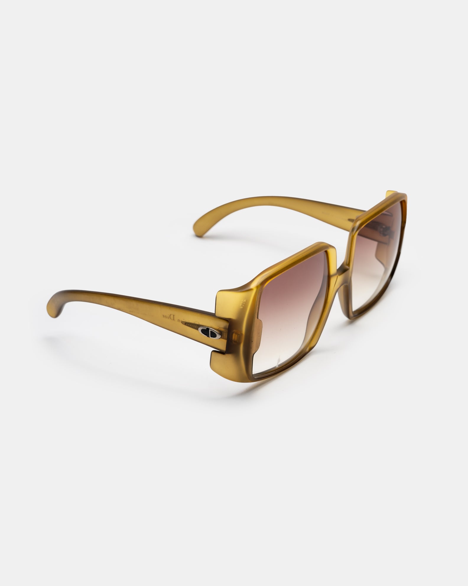 Christian Dior 2004 - Oversized Amber Sunglasses Optyl  C. 80's