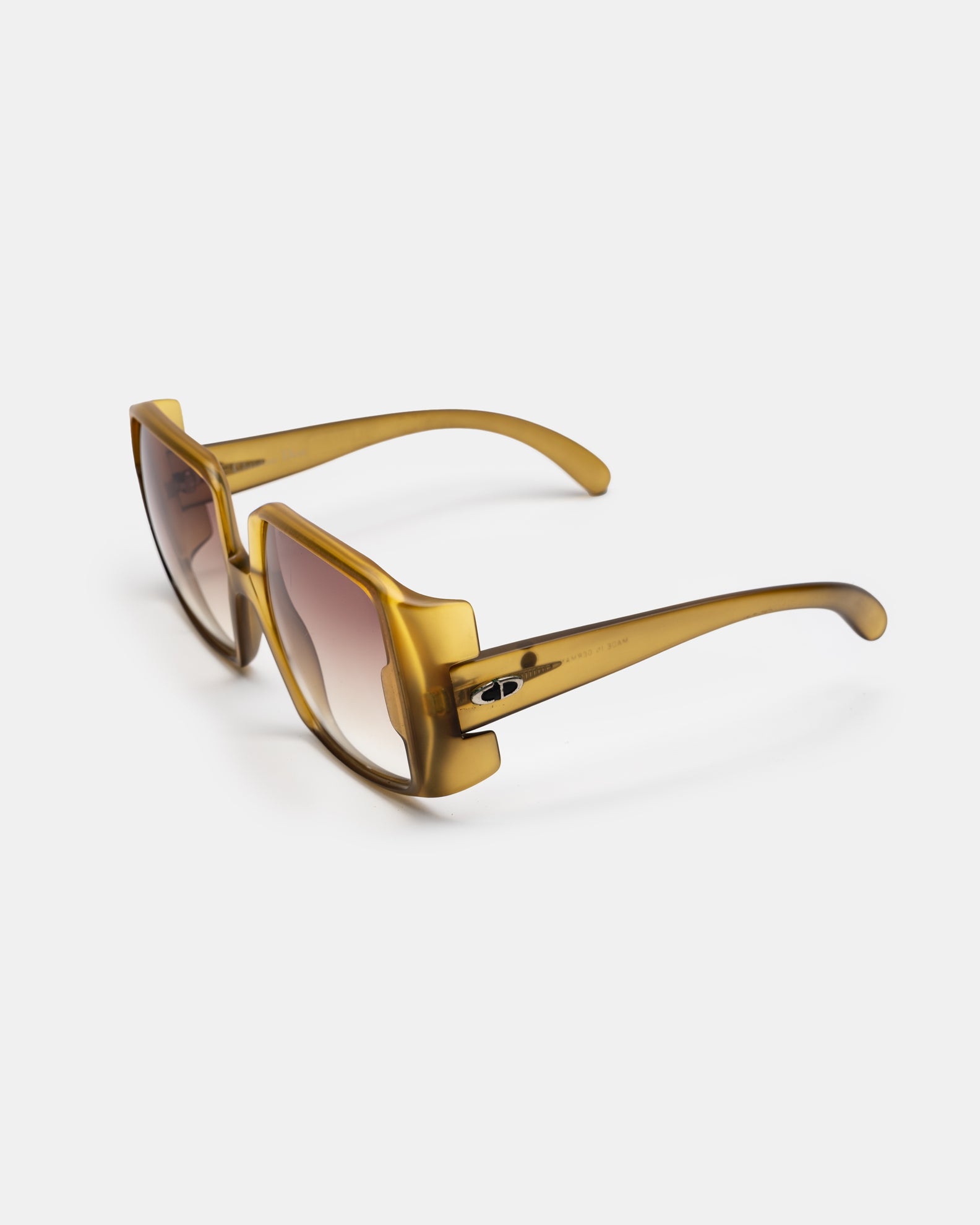 Christian Dior 2004 - Oversized Amber Sunglasses Optyl  C. 80's
