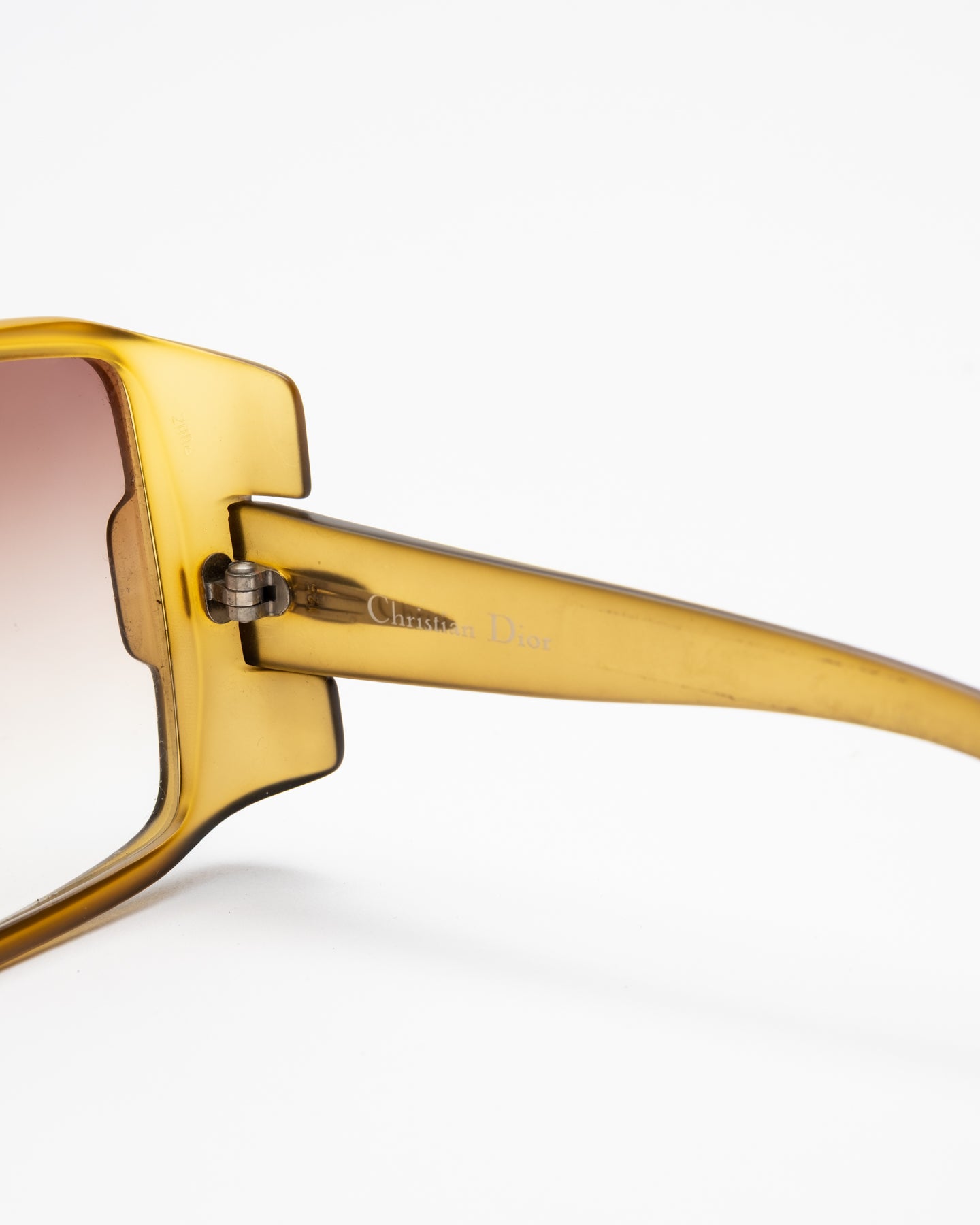 Christian Dior 2004 - Oversized Amber Sunglasses Optyl  C. 80's