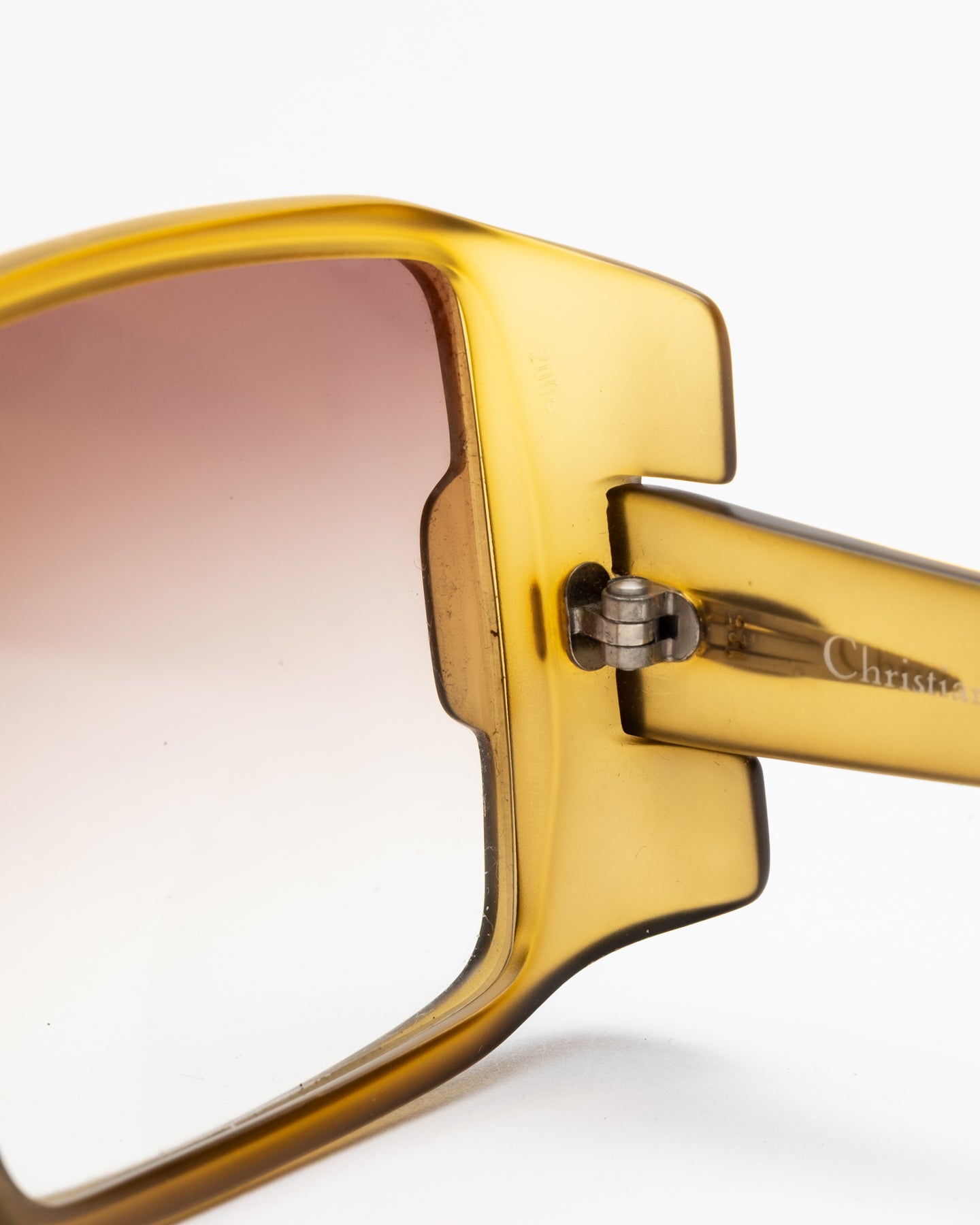 Christian Dior 2004 - Oversized Amber Sunglasses Optyl  C. 80's