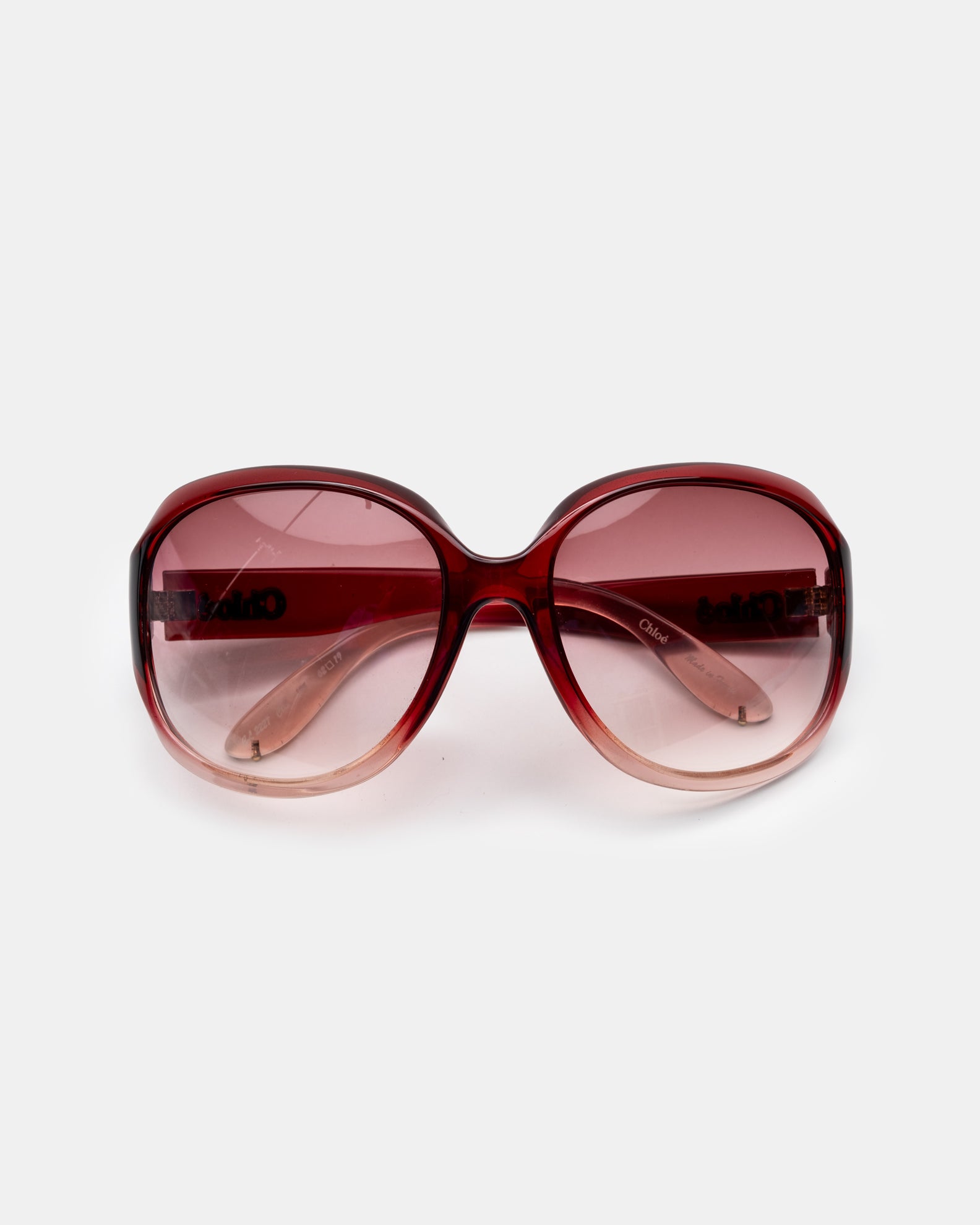 Chloé CL2227 C3 Raspberry Gradient Oversized Sunglasses