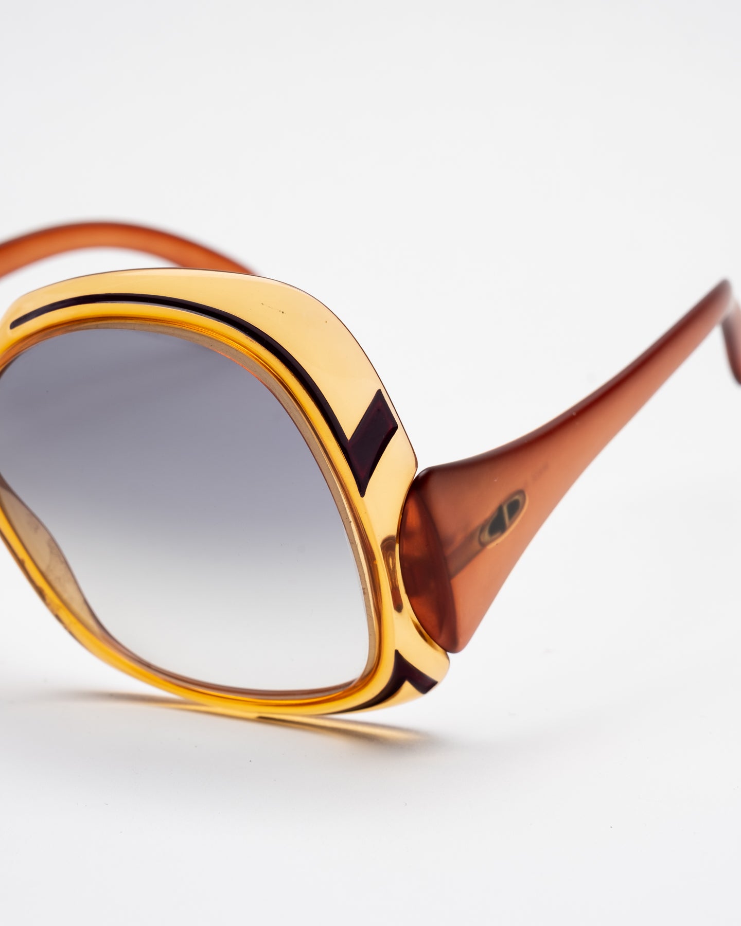Christian Dior 2044-80  - Oversized Honey Sunglasses Optyl  C. 70's