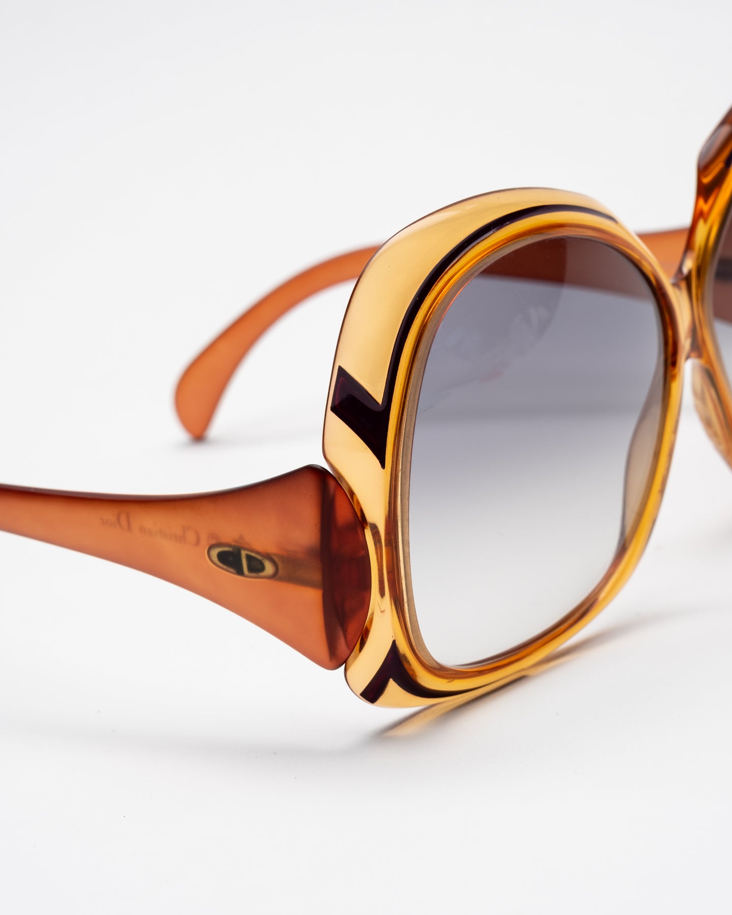 Christian Dior 2044-80  - Oversized Honey Sunglasses Optyl  C. 70's