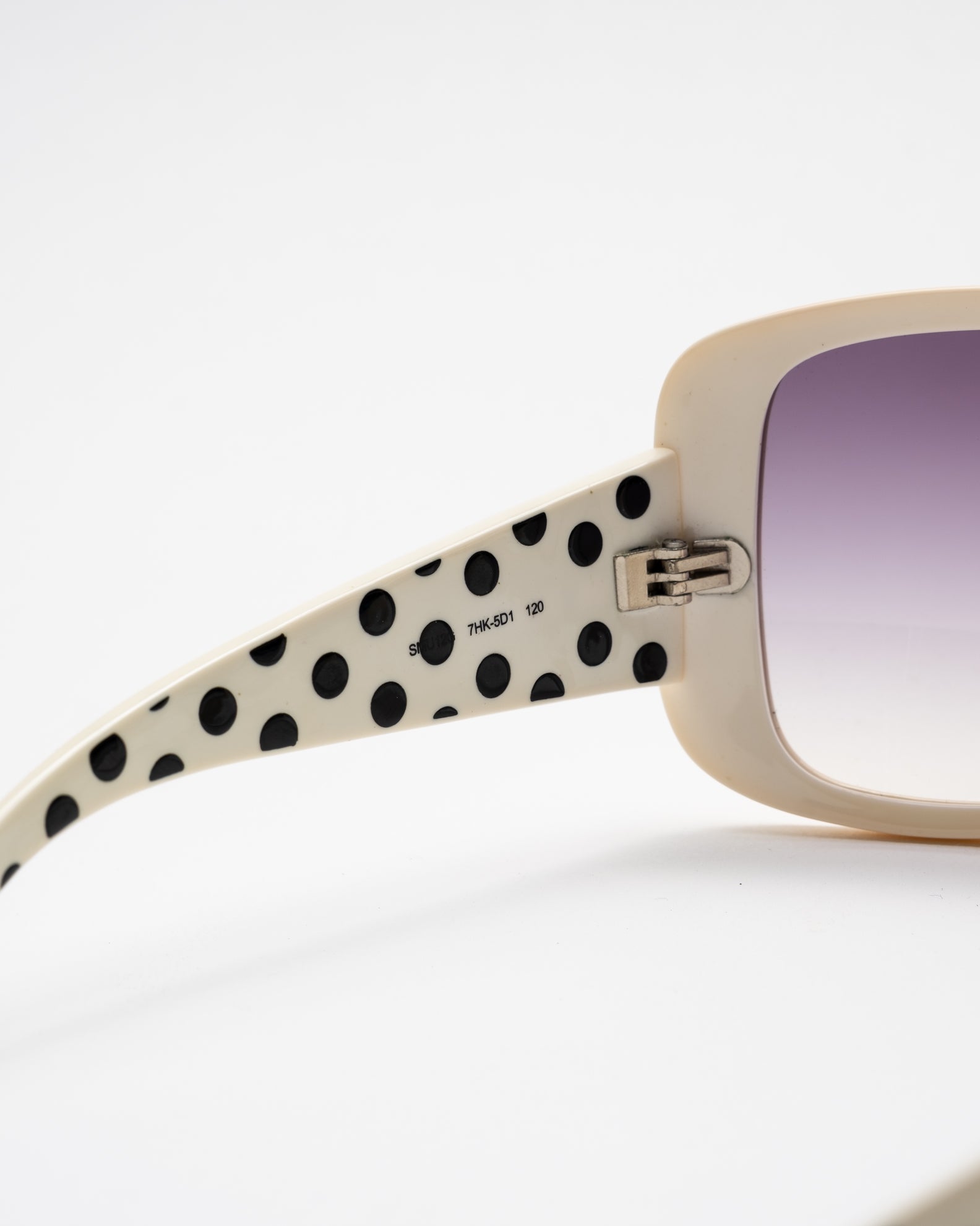 Miu Miu Wrap-Around Polka Dot 12GS Sunglasses - C. 2000's