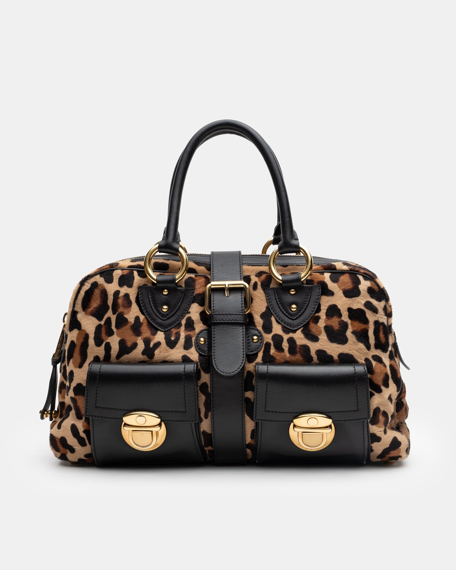 Marc Jacobs Blake Leopard Pony-hair Leather Shoulder Bag  - A/W 2005