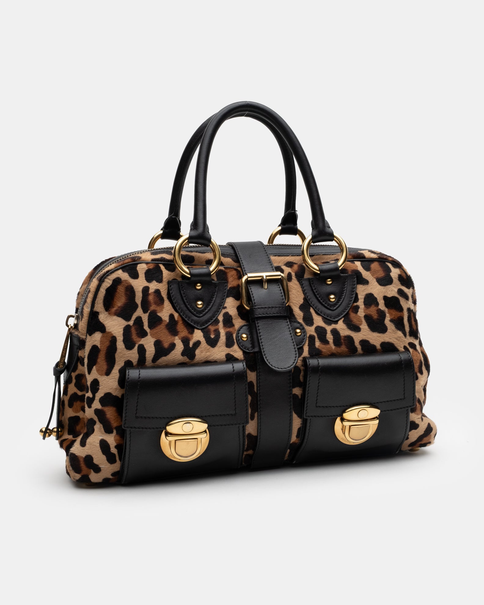 Marc Jacobs Blake Leopard Pony-hair Leather Shoulder Bag  - A/W 2005