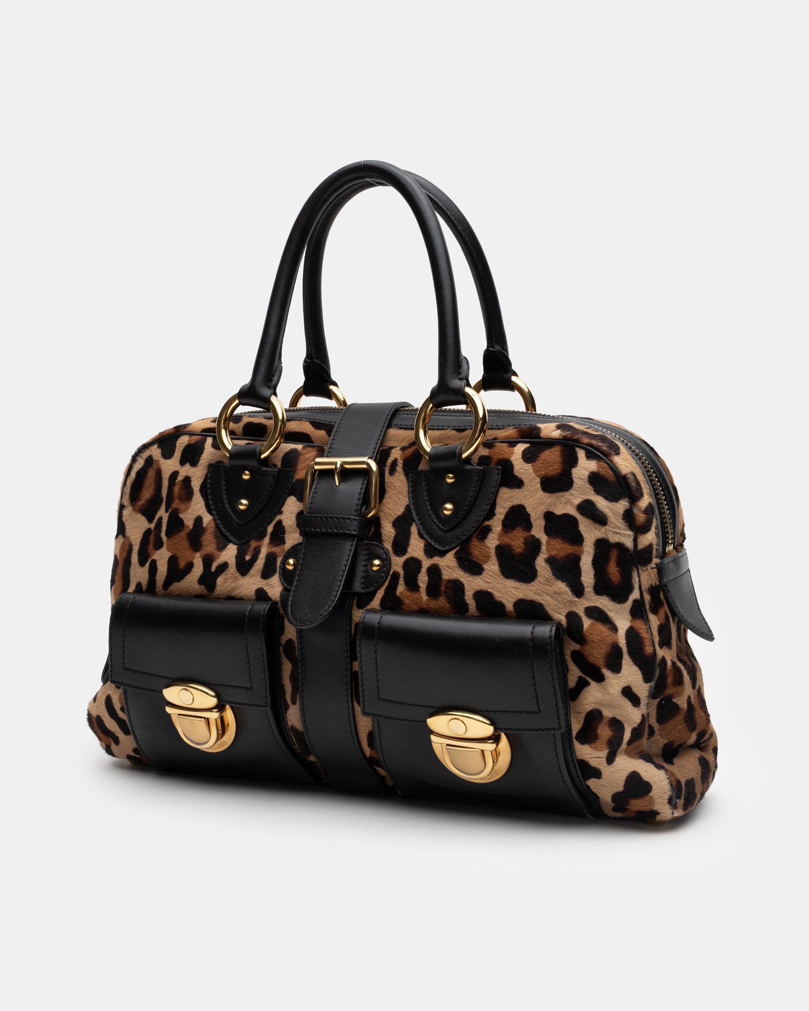 Marc Jacobs Blake Leopard Pony-hair Leather Shoulder Bag  - A/W 2005