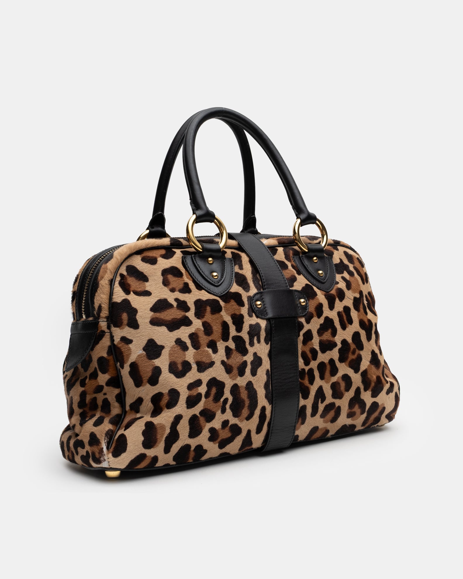 Marc Jacobs Blake Leopard Pony-hair Leather Shoulder Bag  - A/W 2005