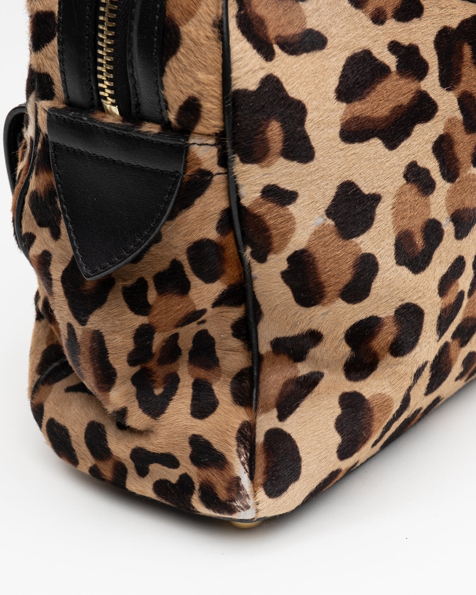 Marc Jacobs Blake Leopard Pony-hair Leather Shoulder Bag  - A/W 2005