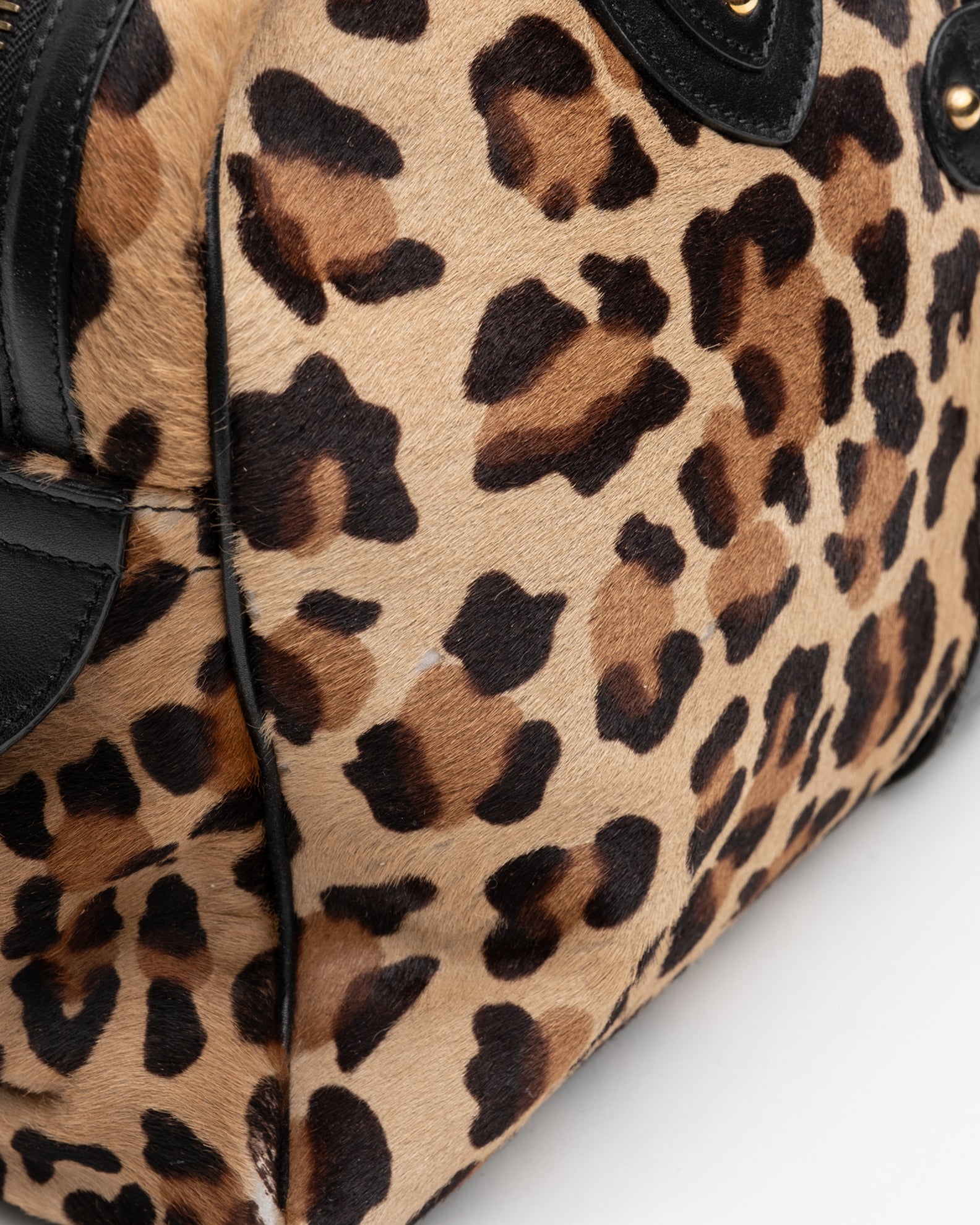 Marc Jacobs Blake Leopard Pony-hair Leather Shoulder Bag  - A/W 2005
