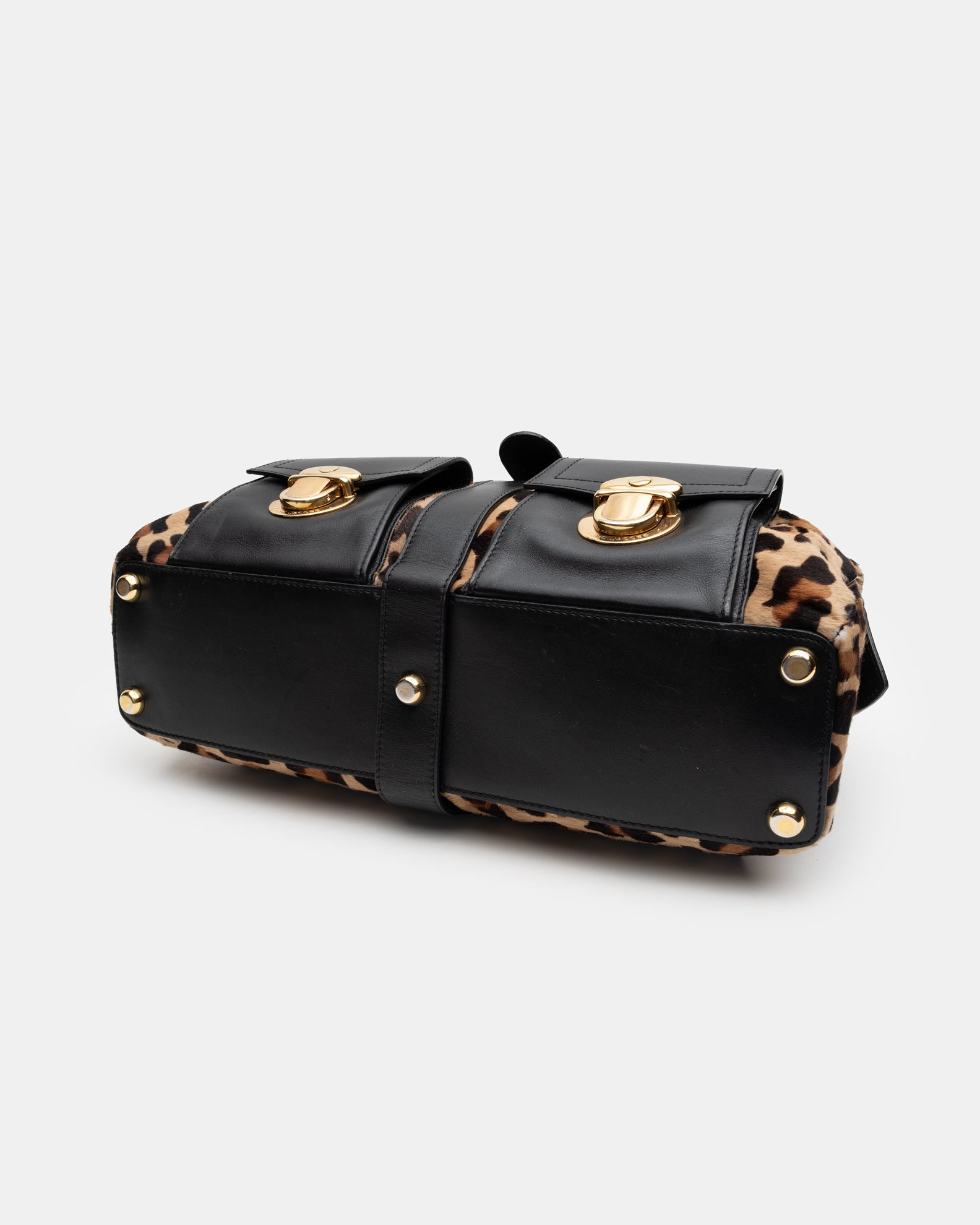 Marc Jacobs Blake Leopard Pony-hair Leather Shoulder Bag  - A/W 2005